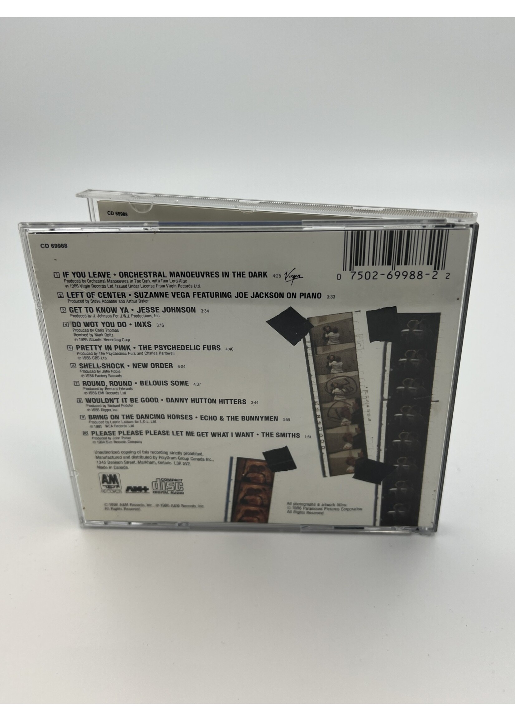 CD Pretty In Pink The Original Motion Picture Soundtrack CD