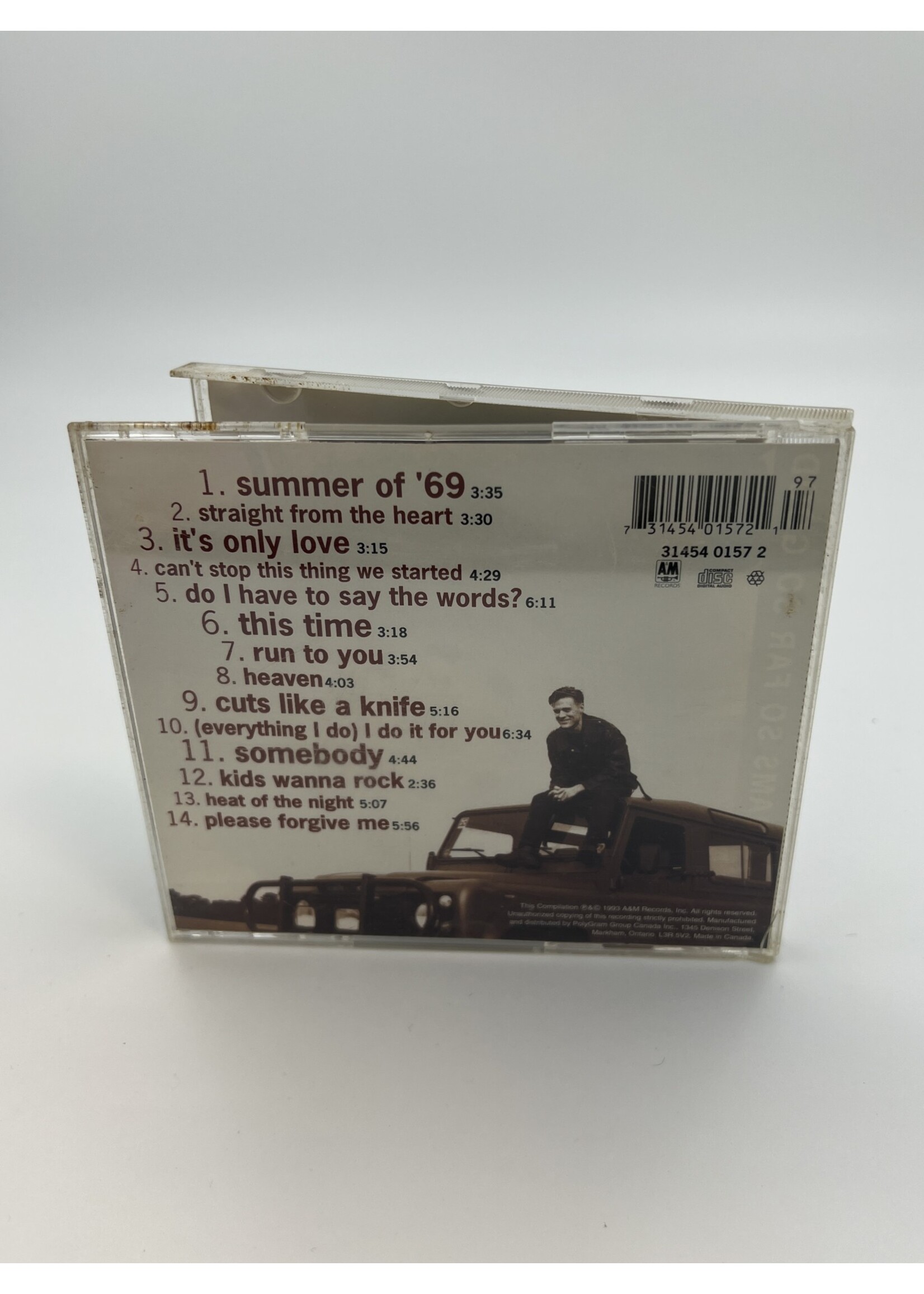 CD Bryan Adams So Far So Good CD