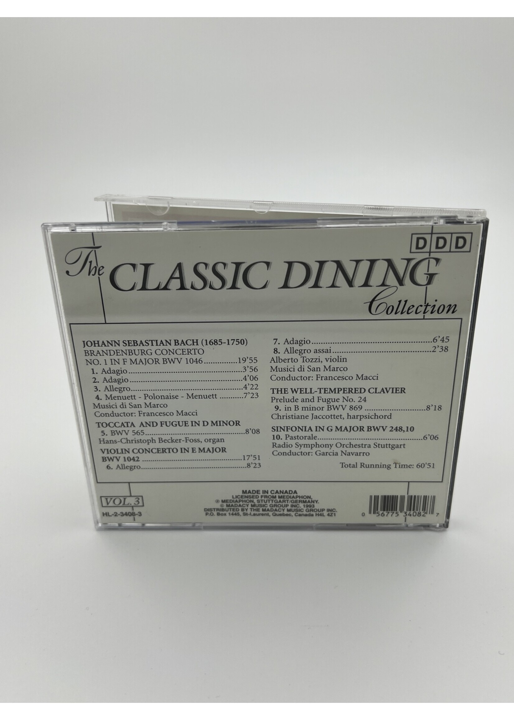 CD The Classic Dining Collection Volume 3 CD
