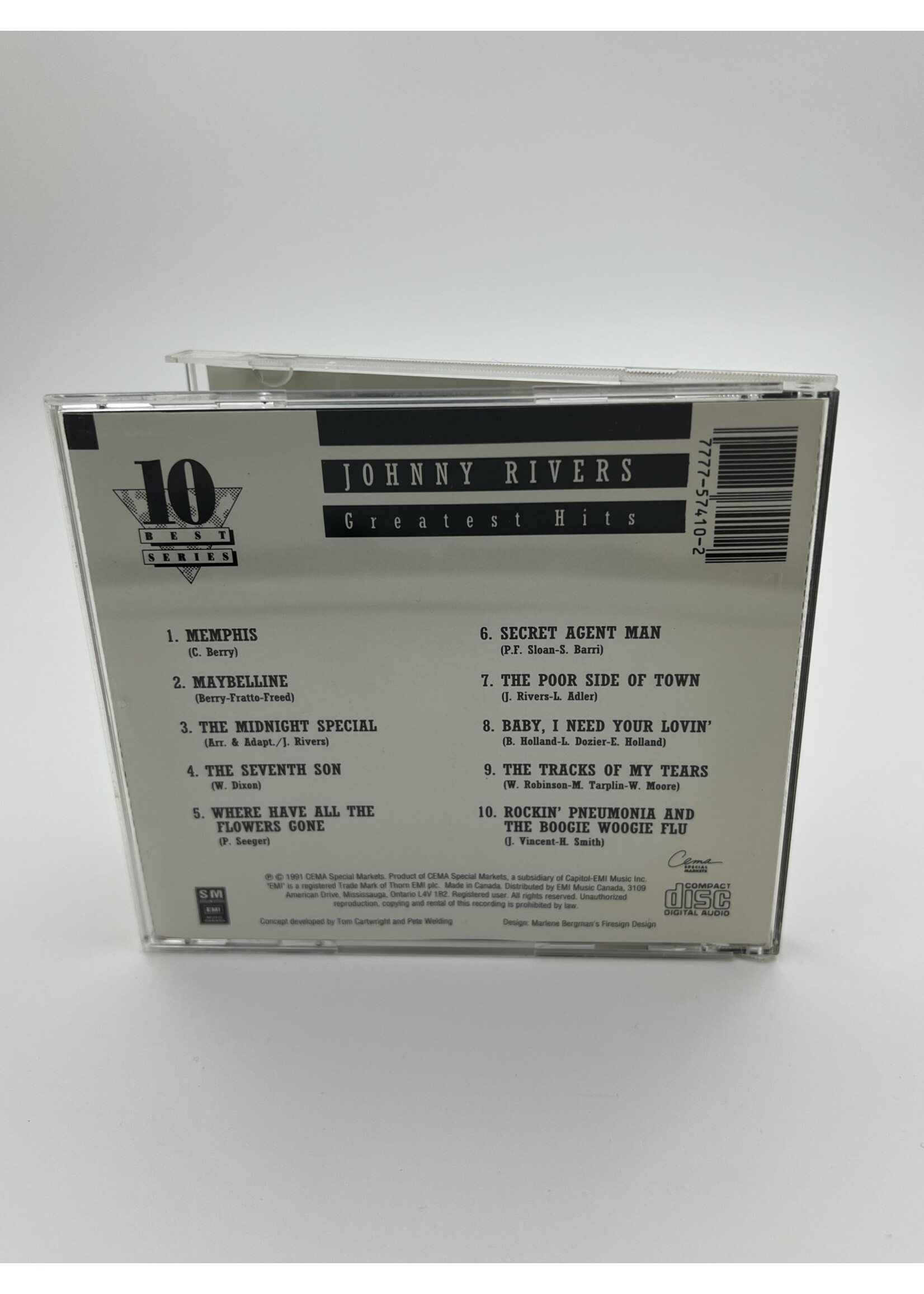 CD Johnny Rivers 10 Best Greatest Hits CD