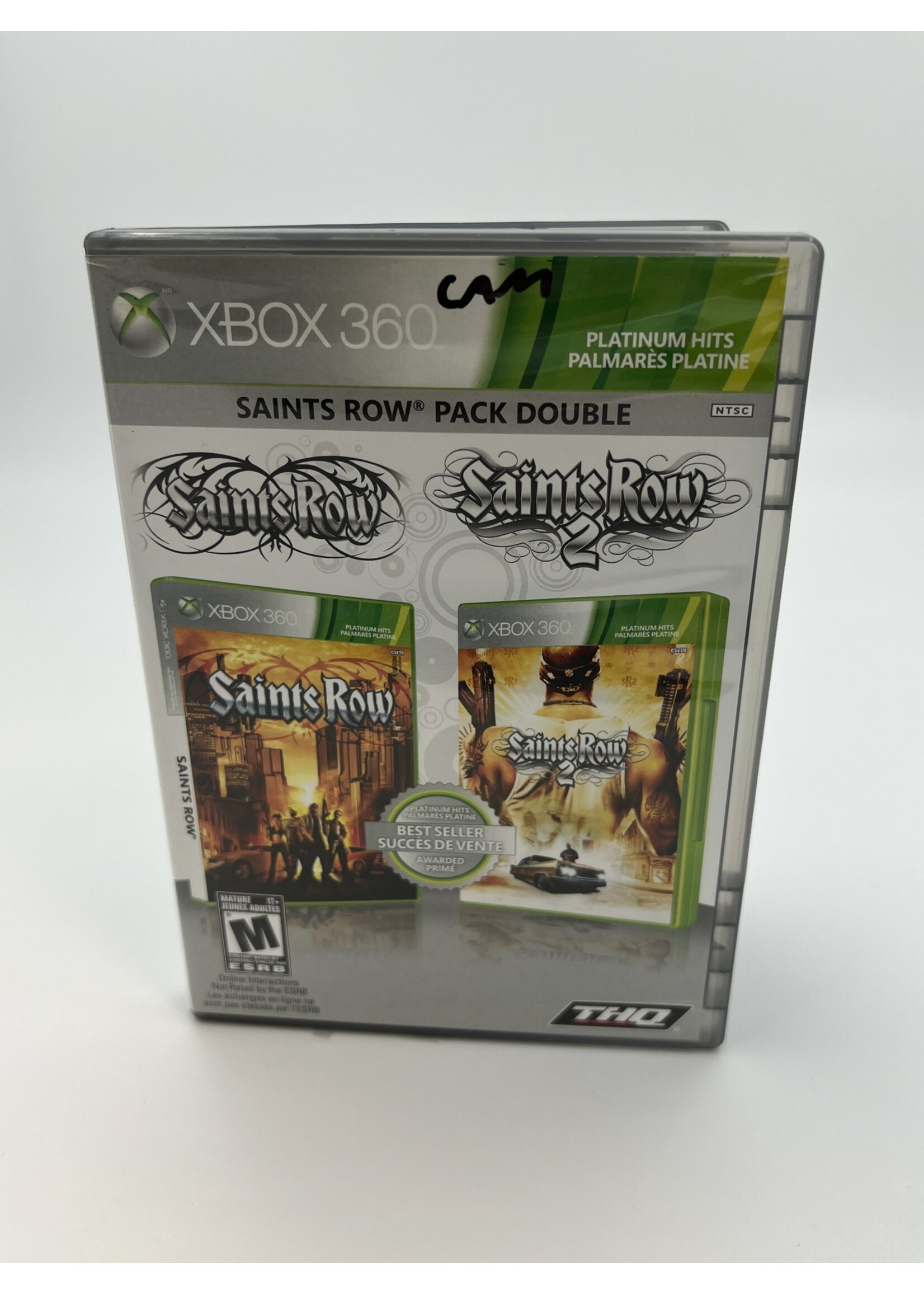 Xbox   Saints Row Pack Double Saints Row Saints Row 2 Platinum Hits Xbox 360