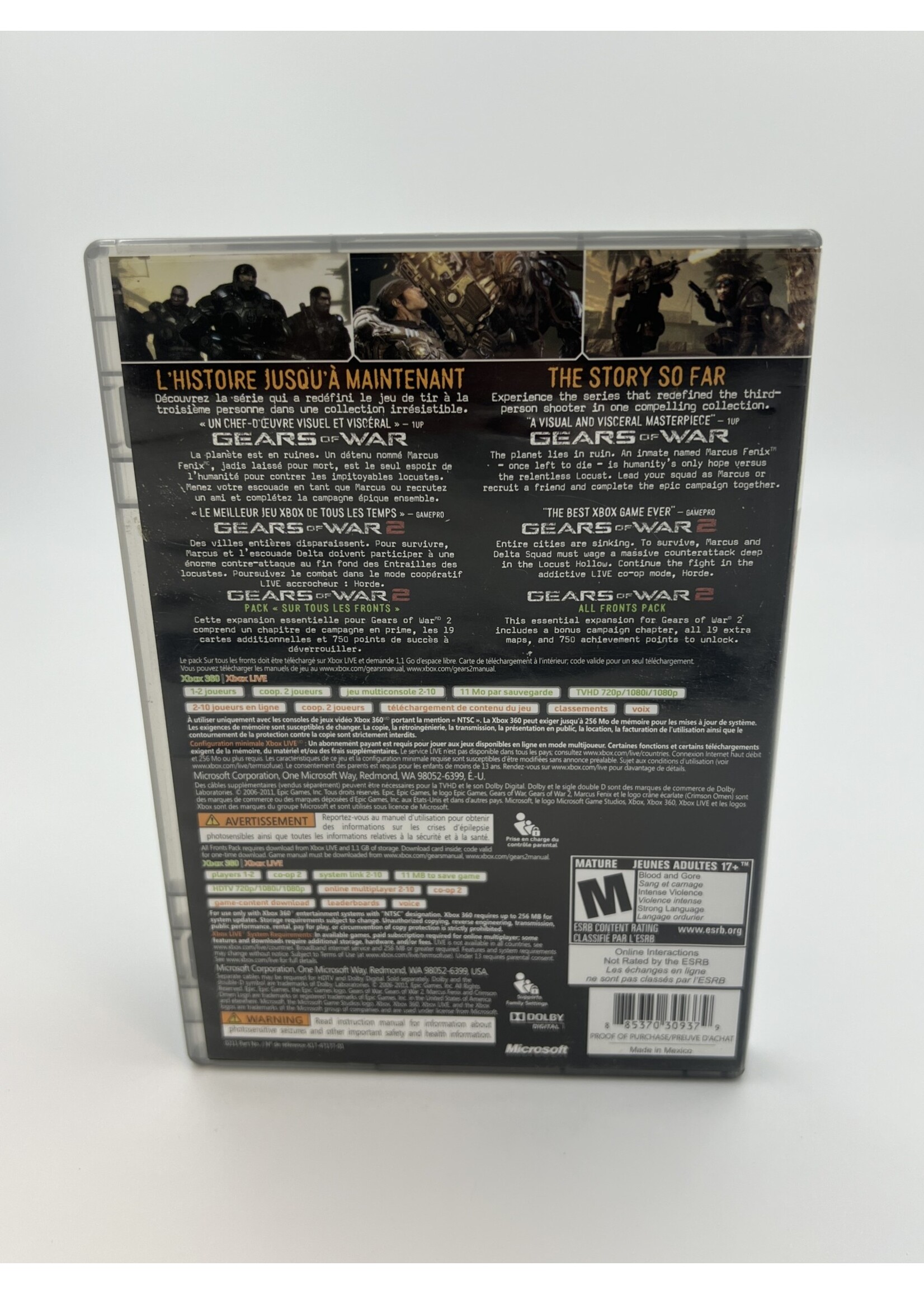 Xbox   Gears Of War Triple Pack Xbox 360