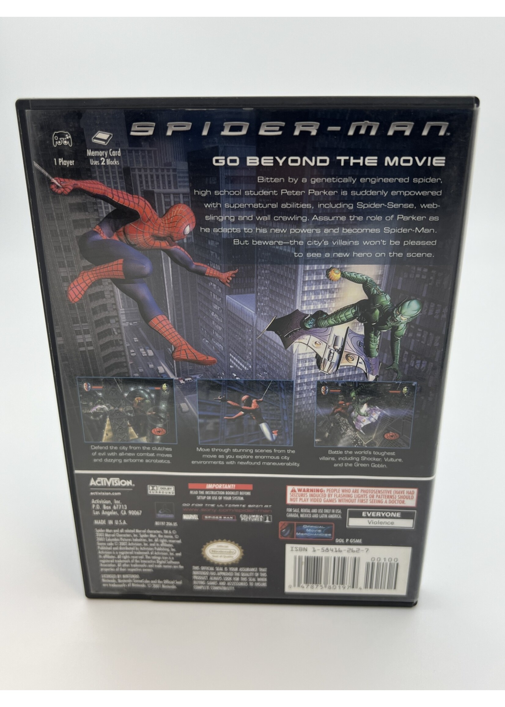 Nintendo Spiderman Gamecube