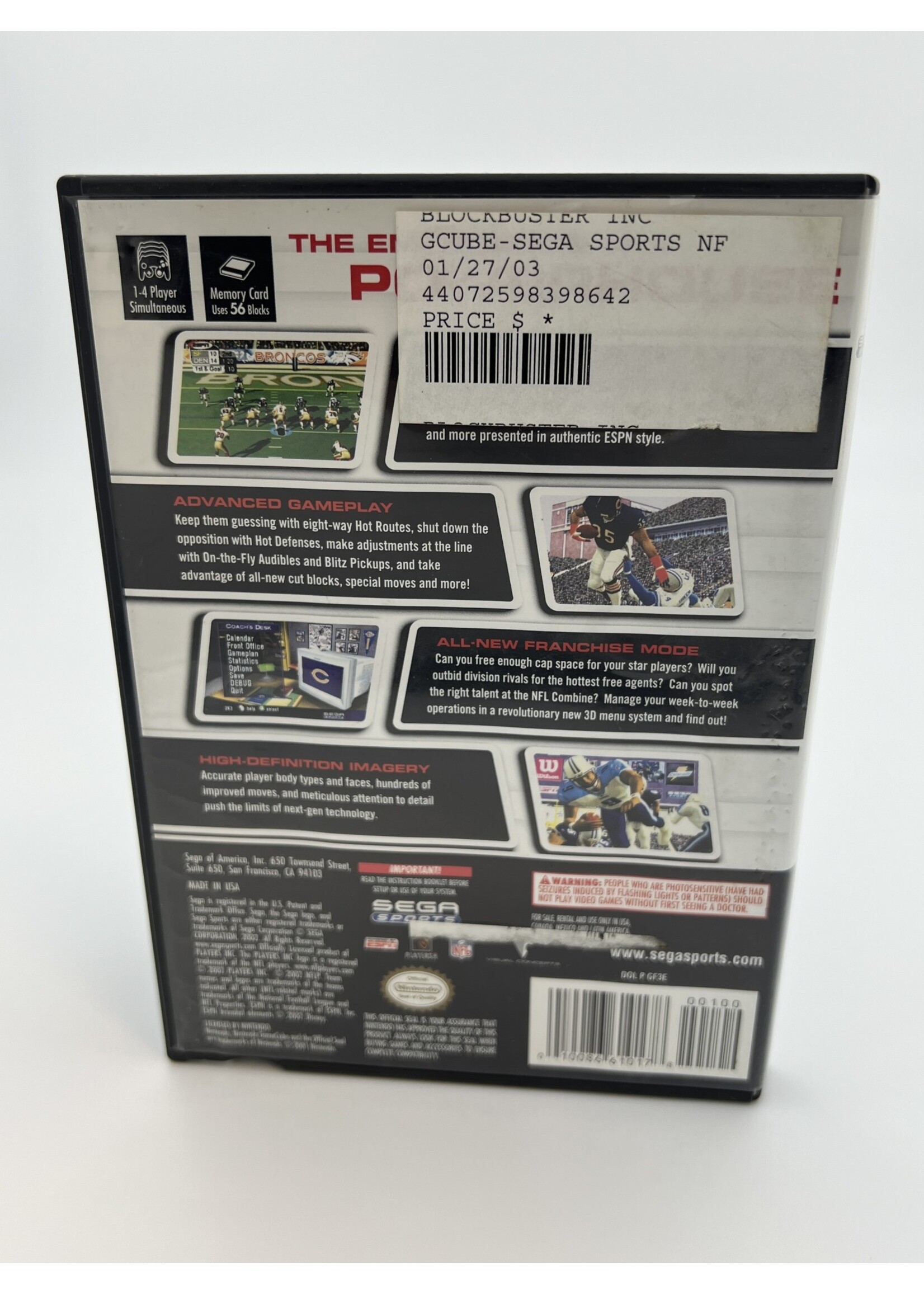 Nintendo   Nfl 2k3 Gamecube