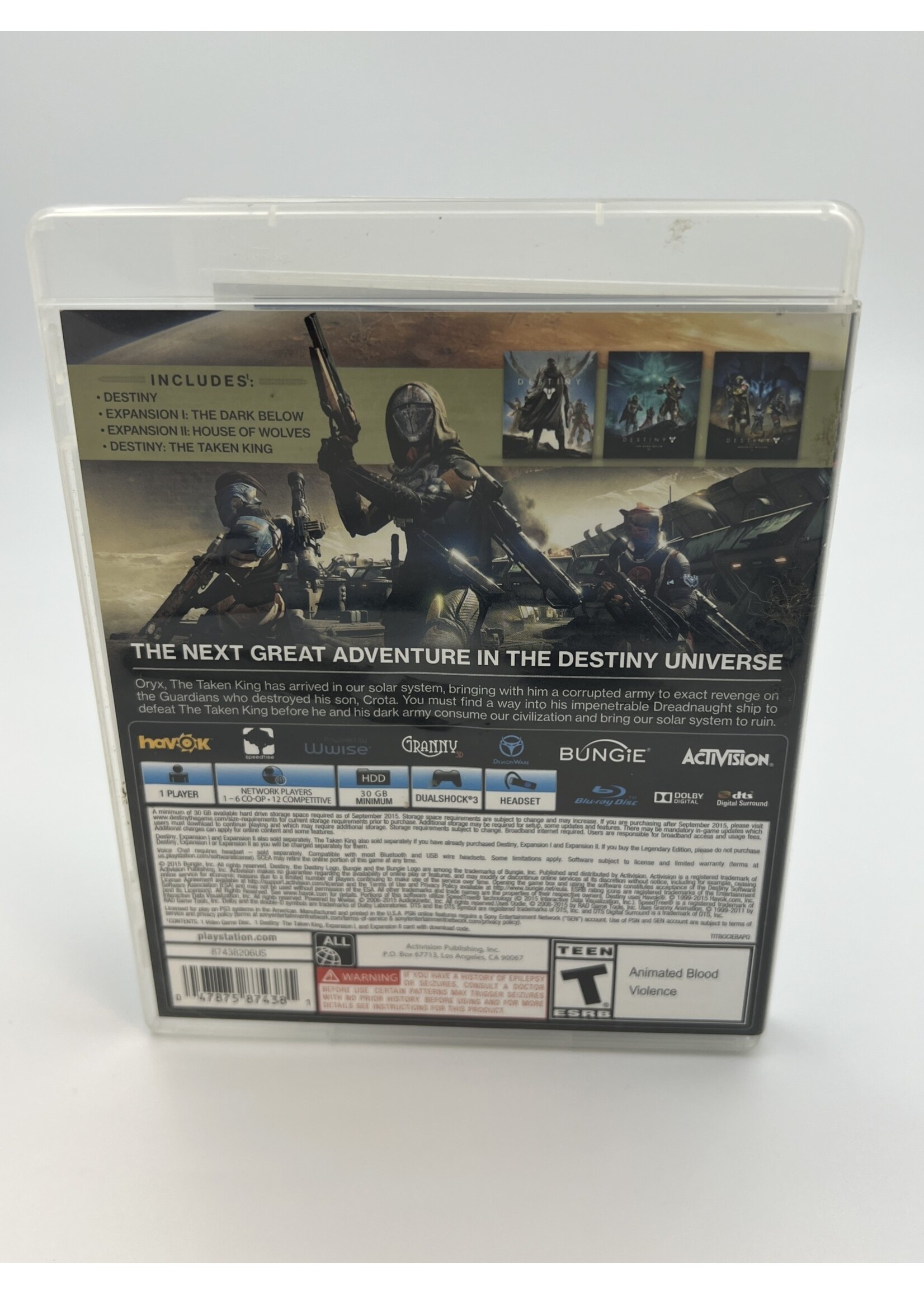Sony Destiny The Taken King Legendary Edition Ps3