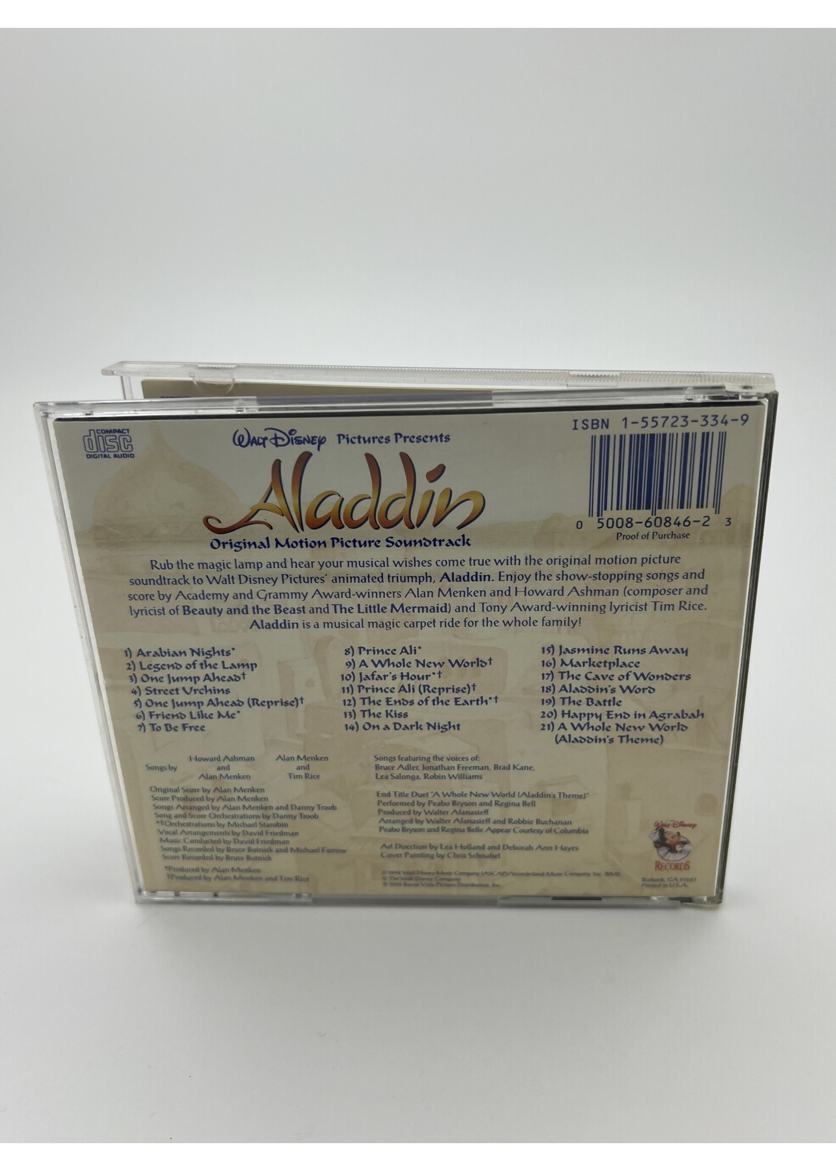 CD   Aladdin Disney Motion Picture Soundtrack