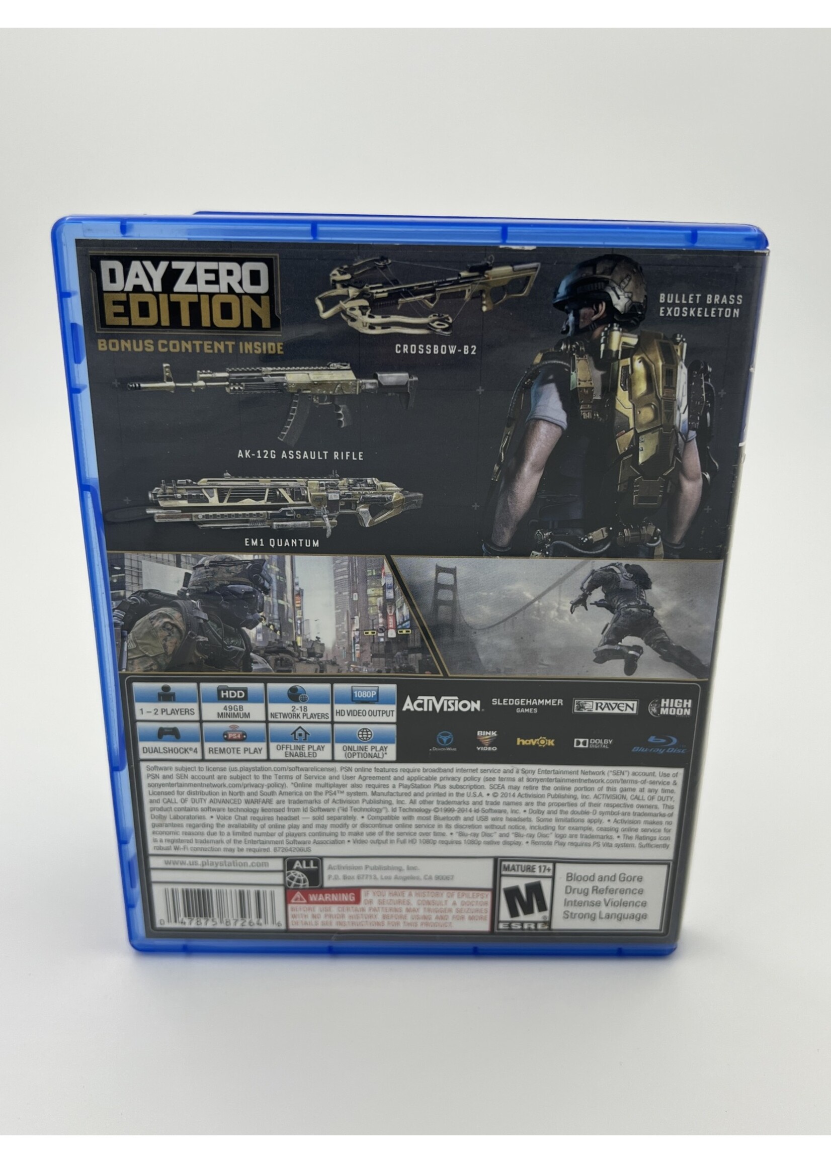Sony Call Of Duty Advanced Warfare Day Zero Edition PS4