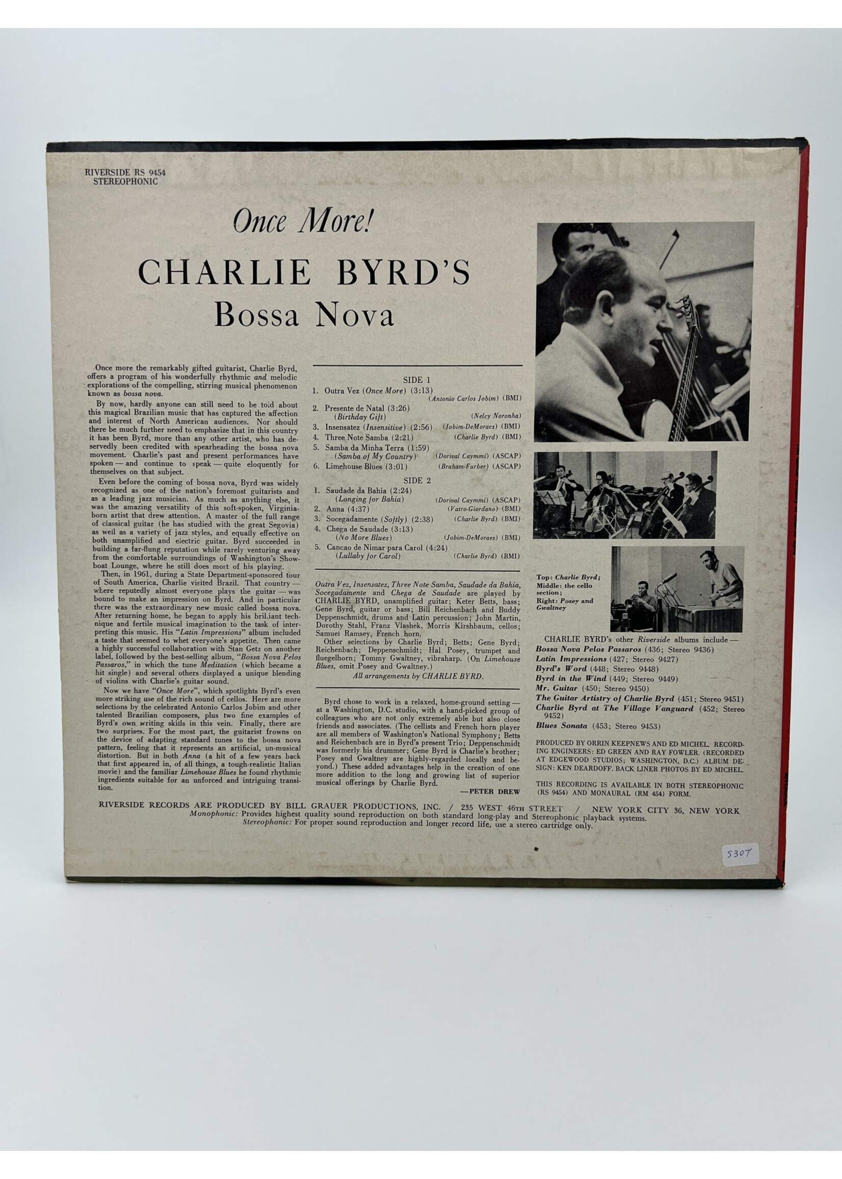 LP   The Guitar Artistry Of Charlie Byrd LP Record