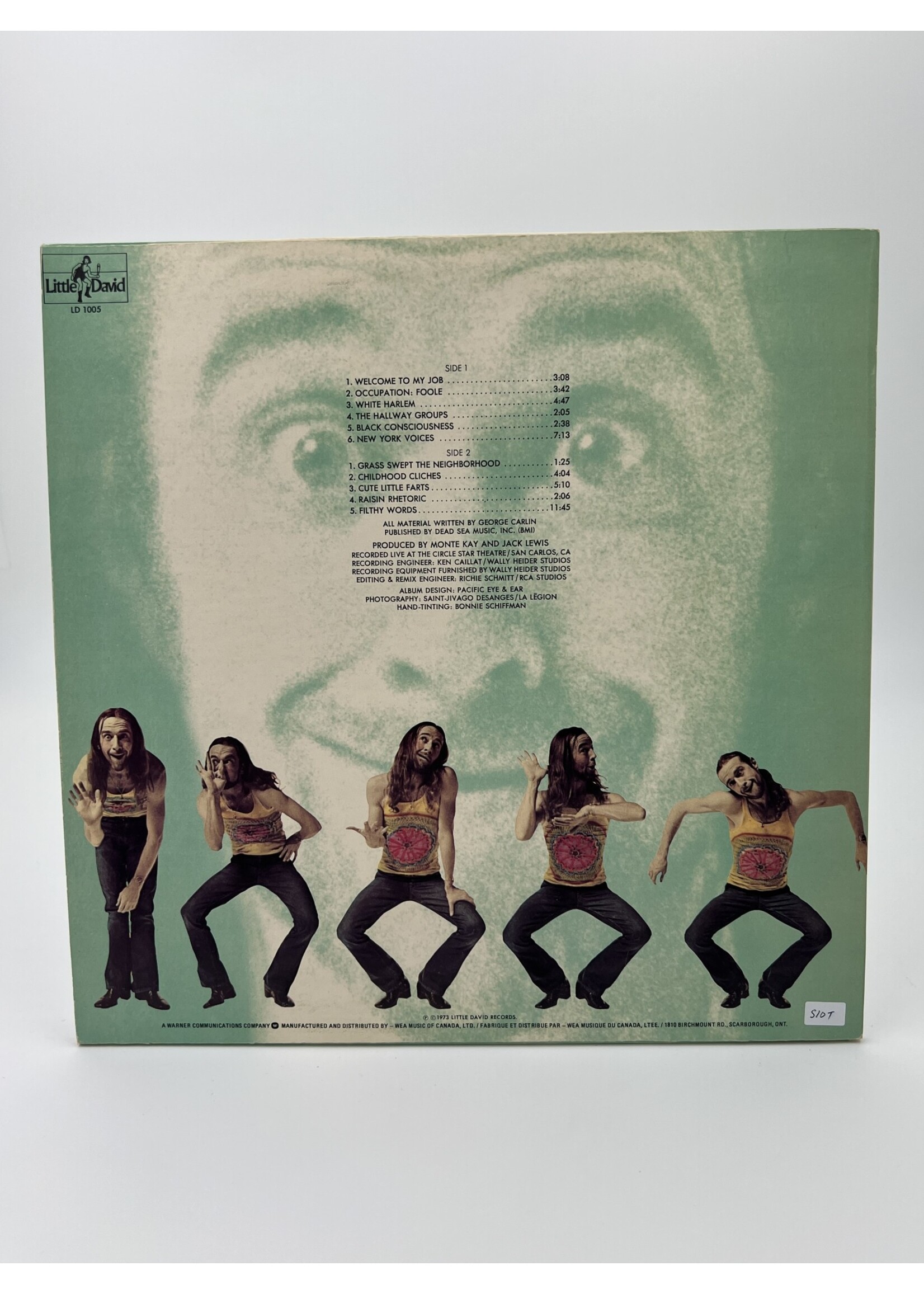 LP   George Carlin Occupation Foole LP Record