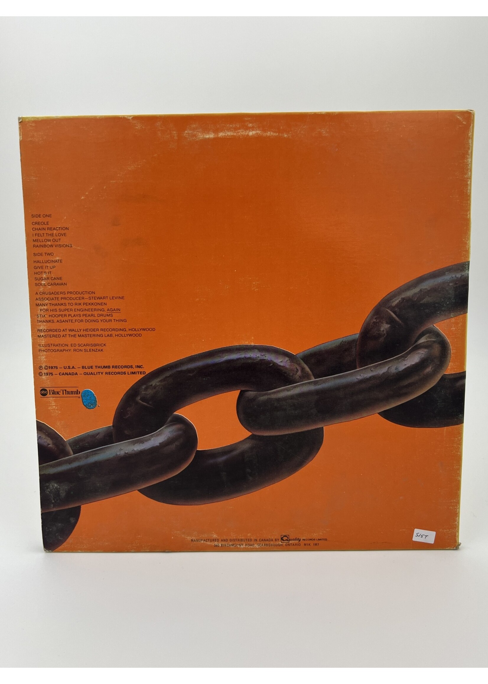LP   The Crusaders Chain Reaction LP Record