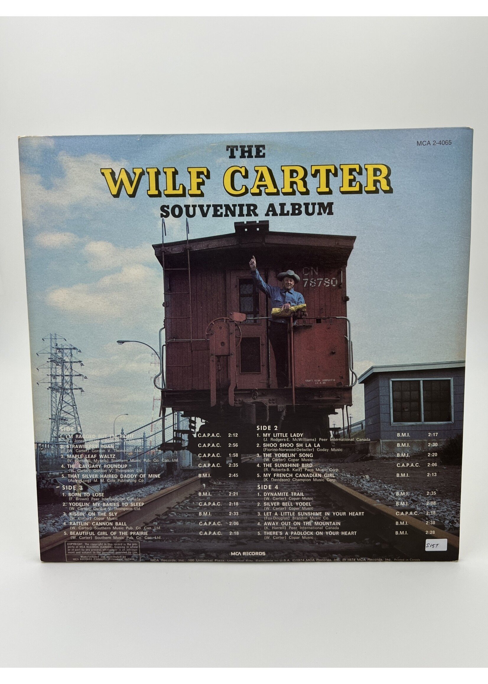 LP   The Wilf Carter Souvenir Album 2 LP Record
