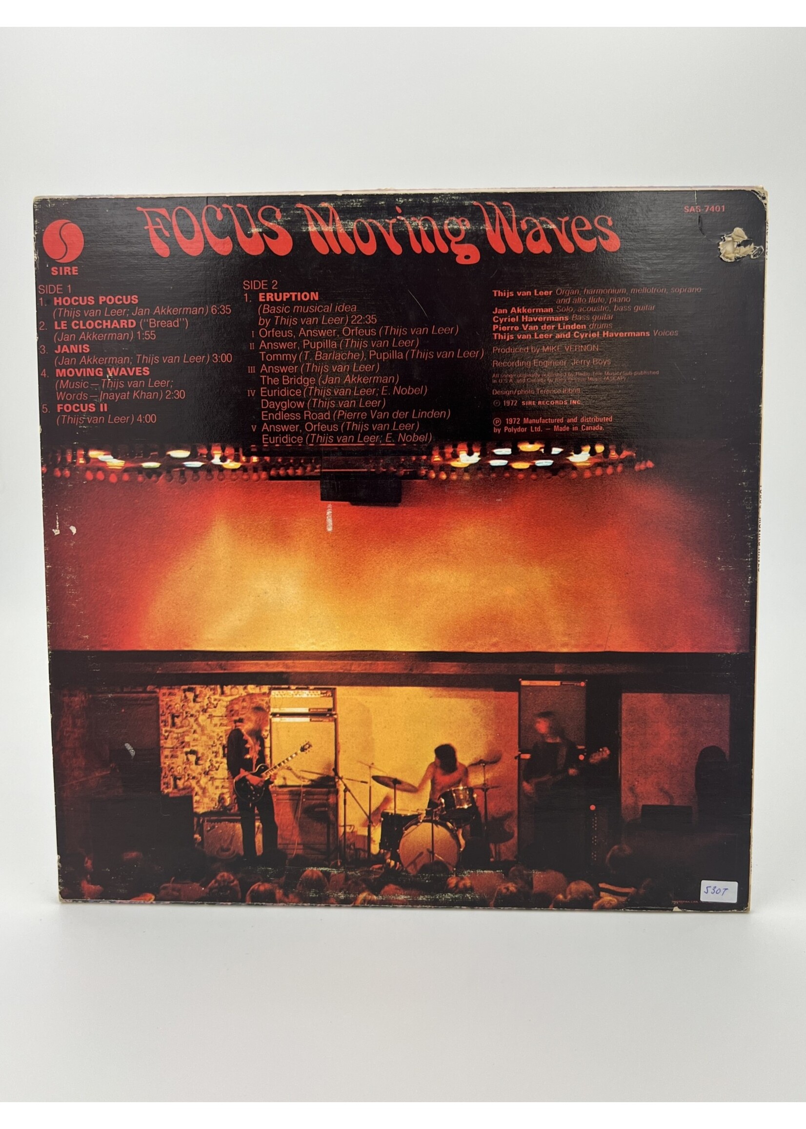 LP Focus Moving Waves LP Record