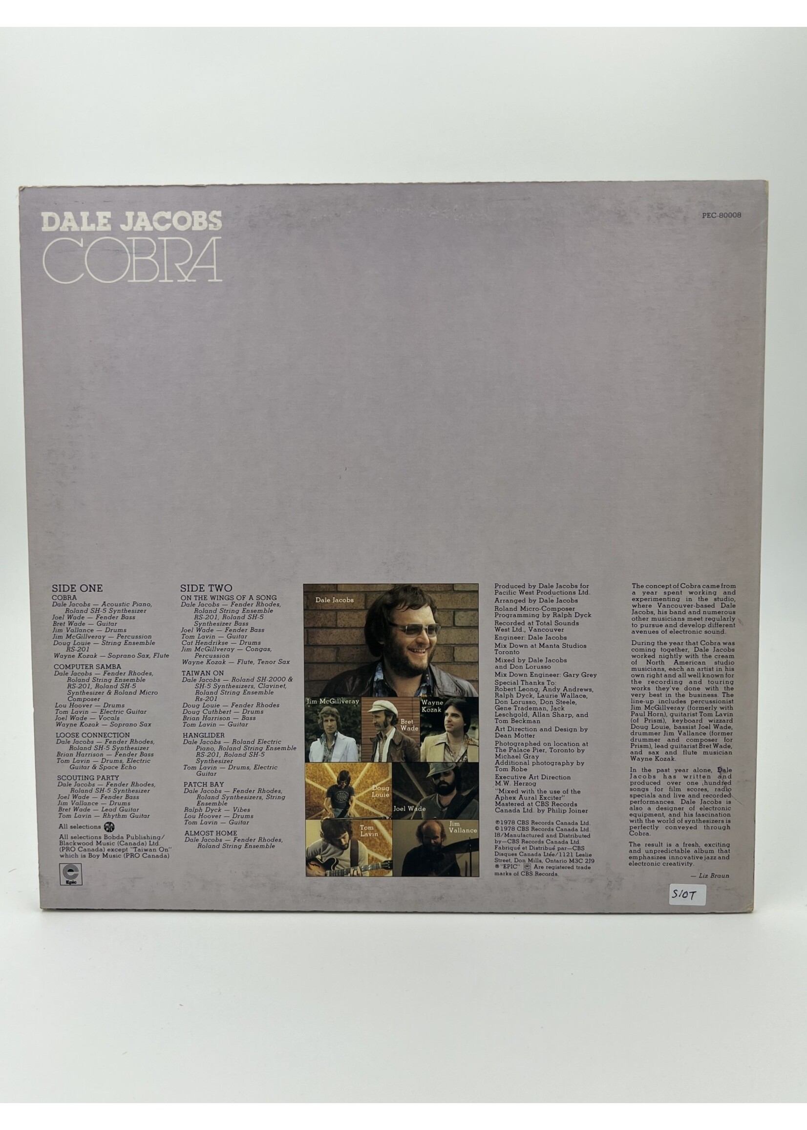 LP   Dale Jacobs Cobra LP Record