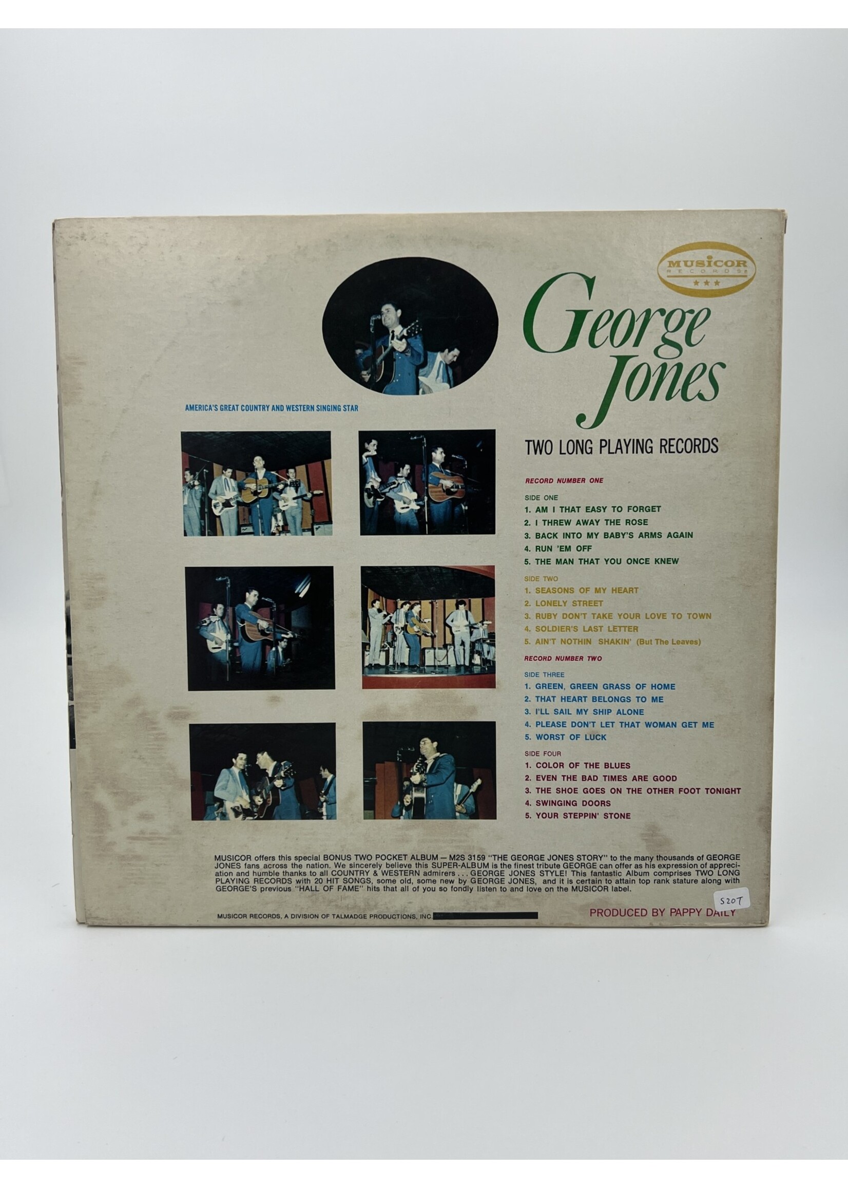 LP   The George Jones Story 2 LP Record