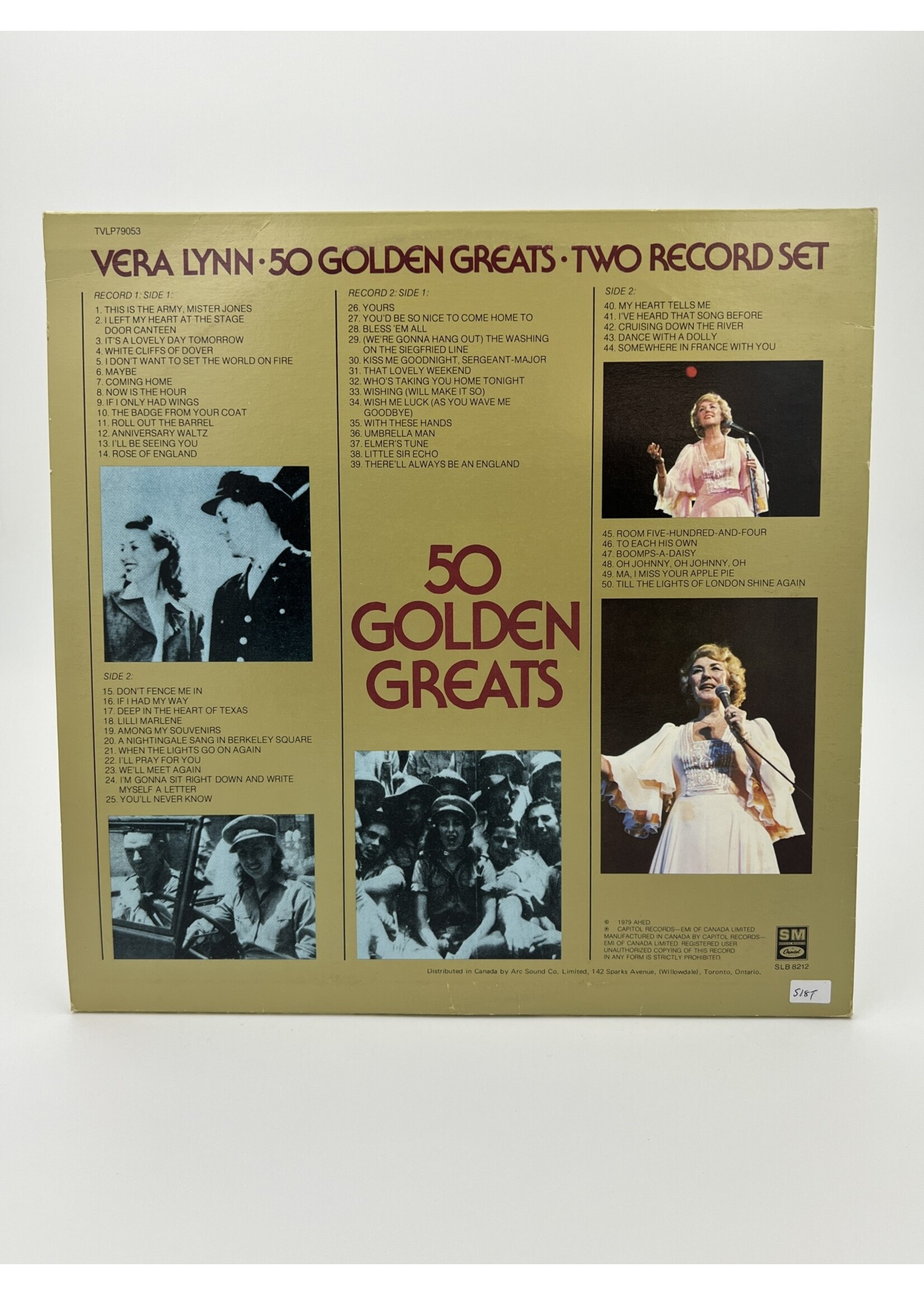 LP   Vera Lynn 50 Golden Greats 2 LP Record