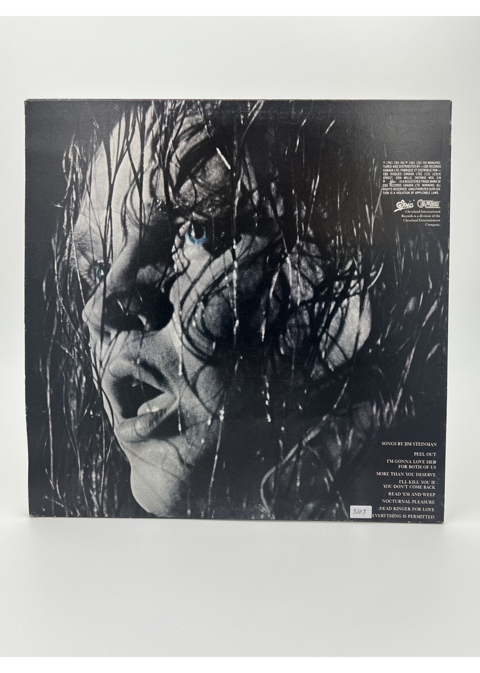 LP   Meat Loaf Dead Ringer LP Record