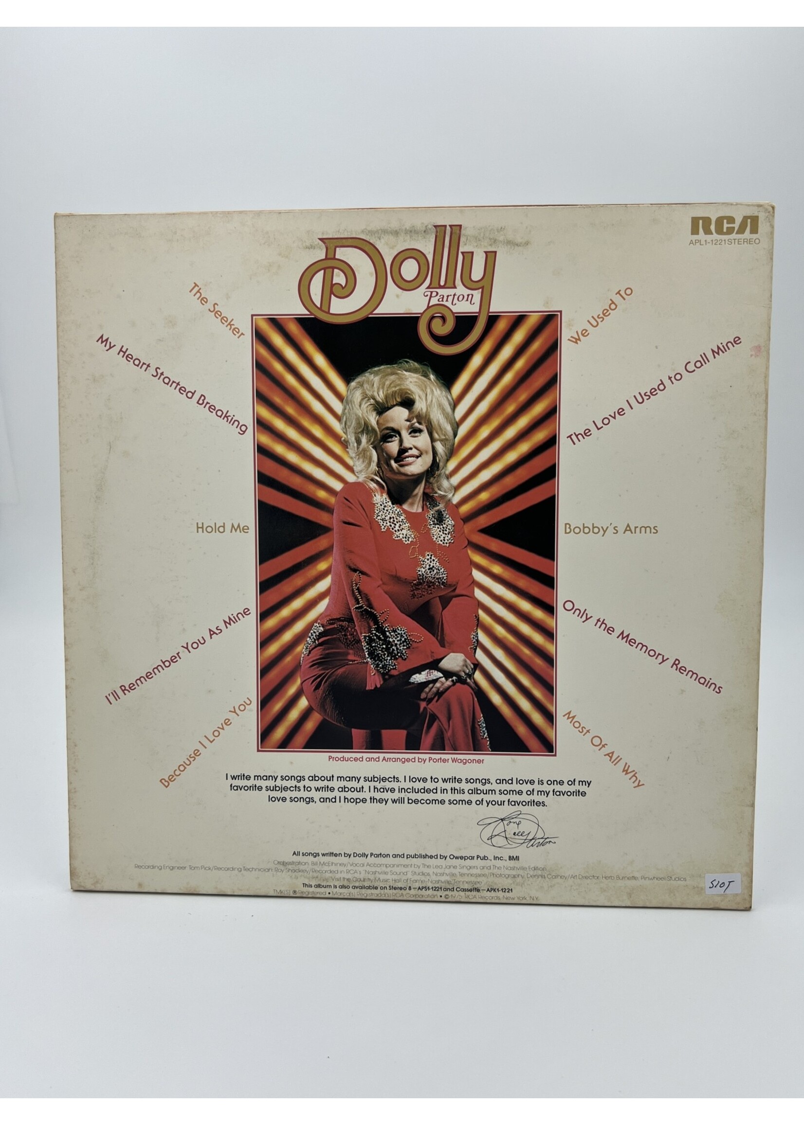 LP   Dolly Parton The Seeker We Used To LP Record