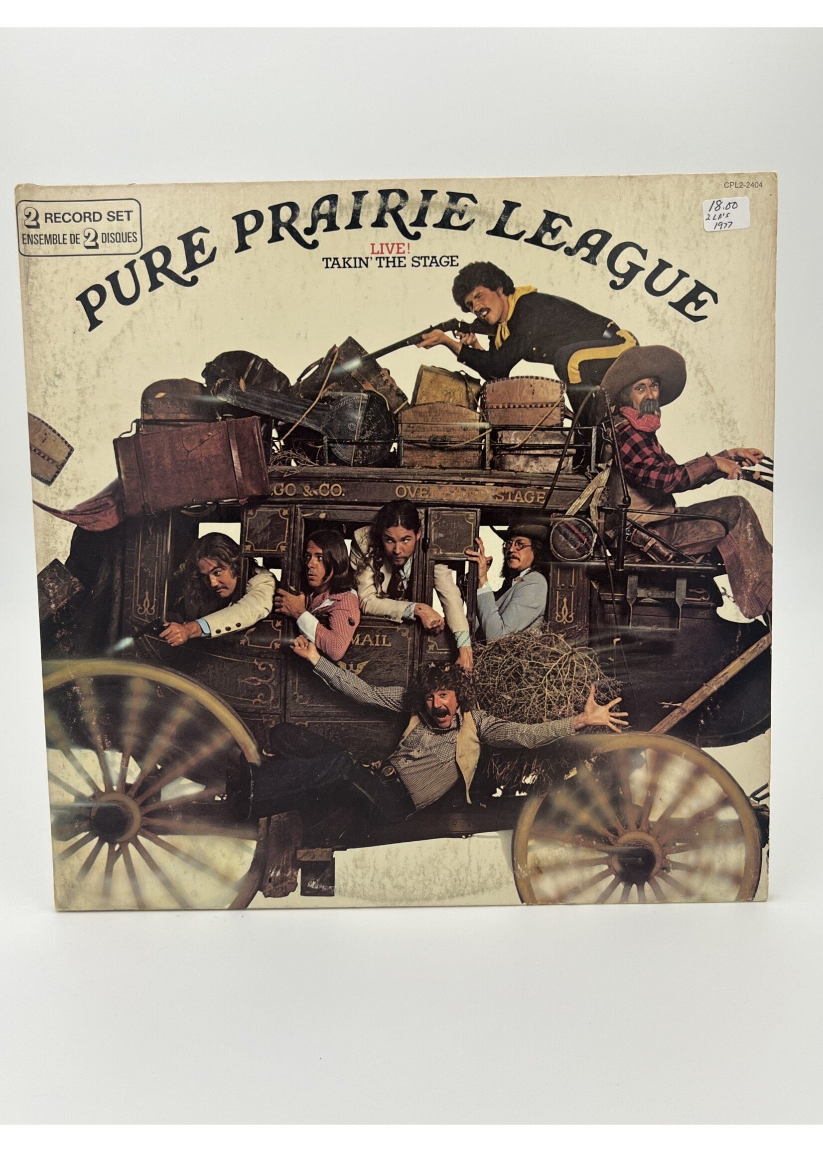 LP   Pure Prairie League Live Takin The Stage 2 LP Record