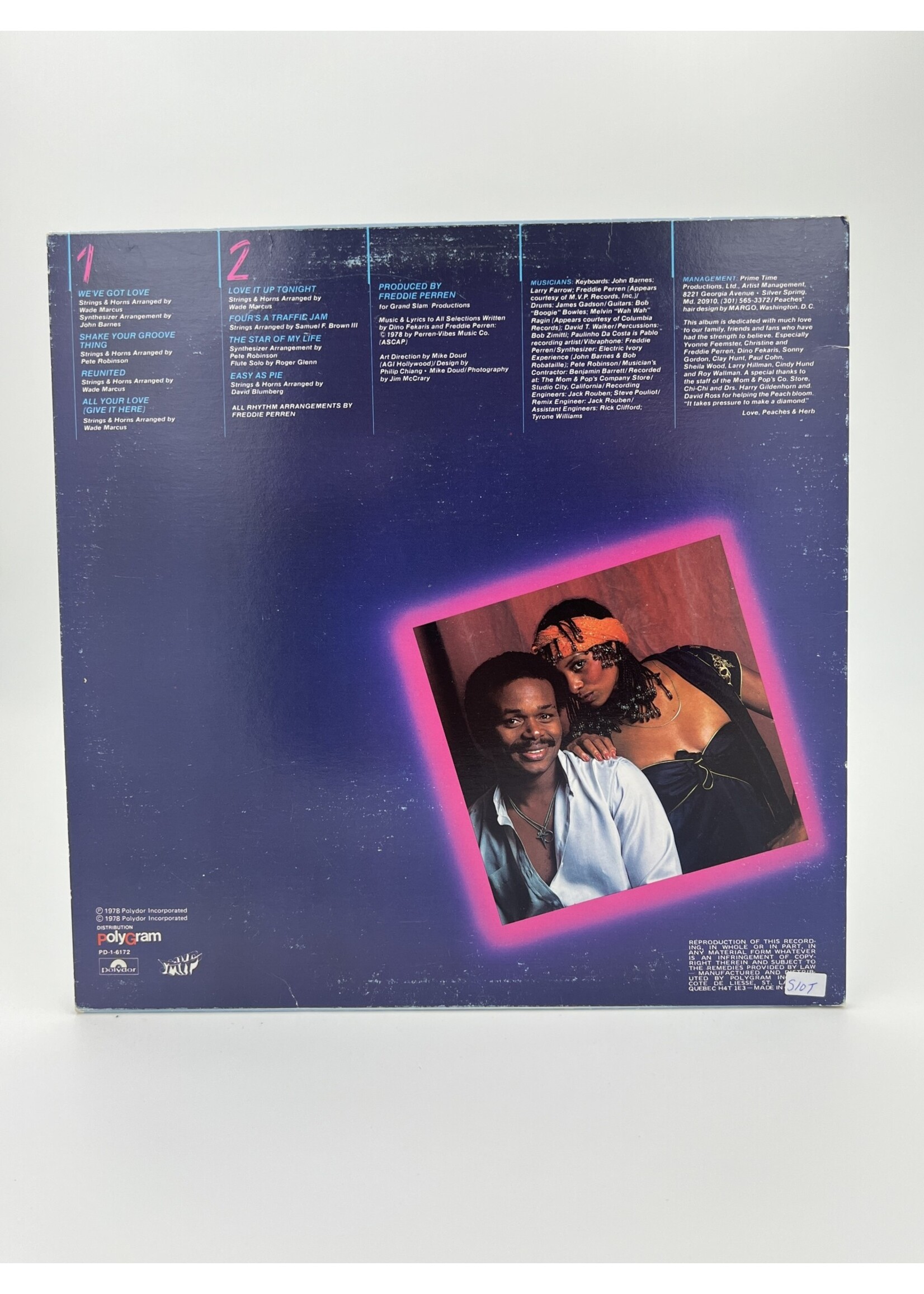 LP Peaches and Herb 2 Hot LP Record