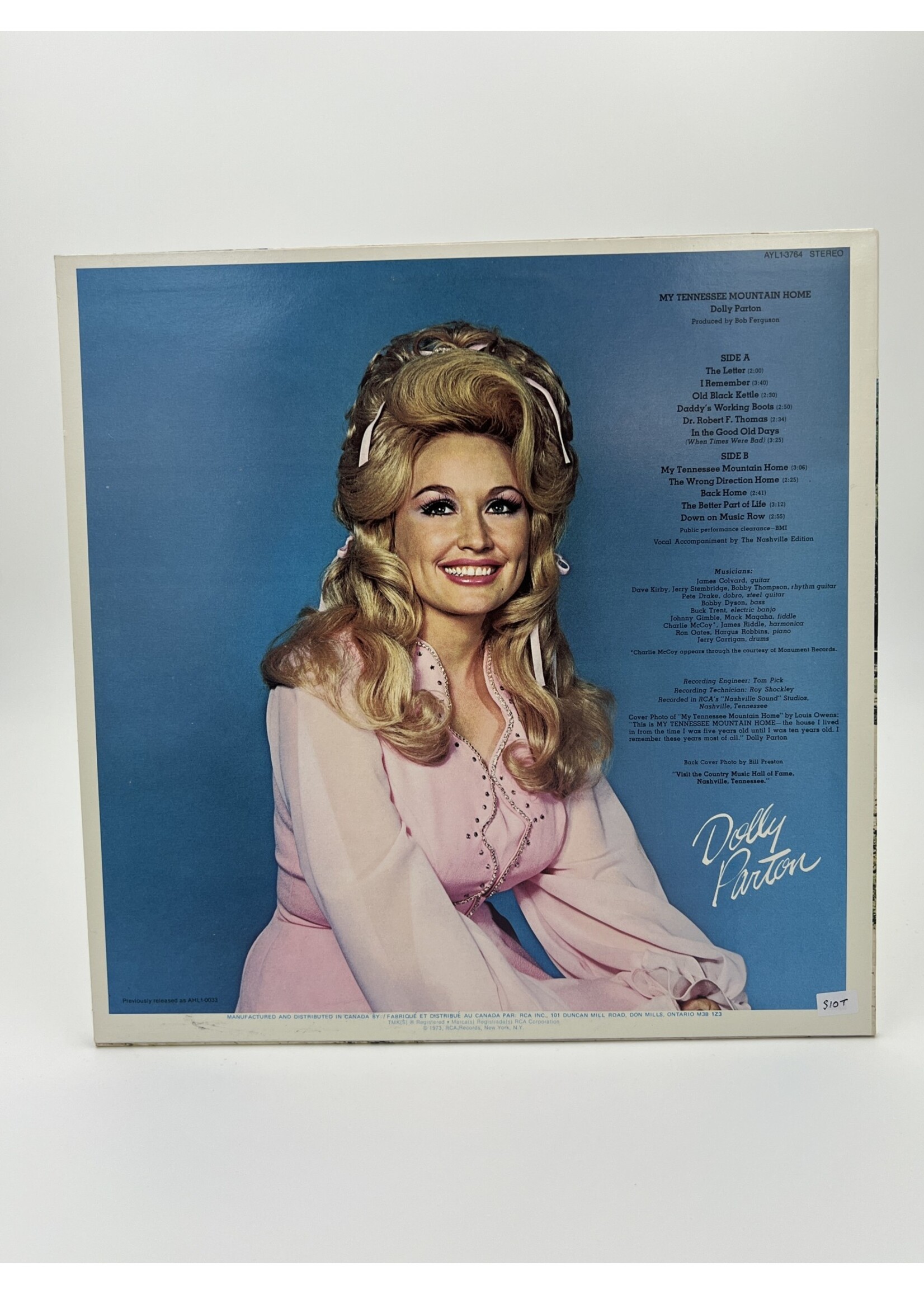 LP   Dolly Parton My Tennessee Mountain Home LP Record