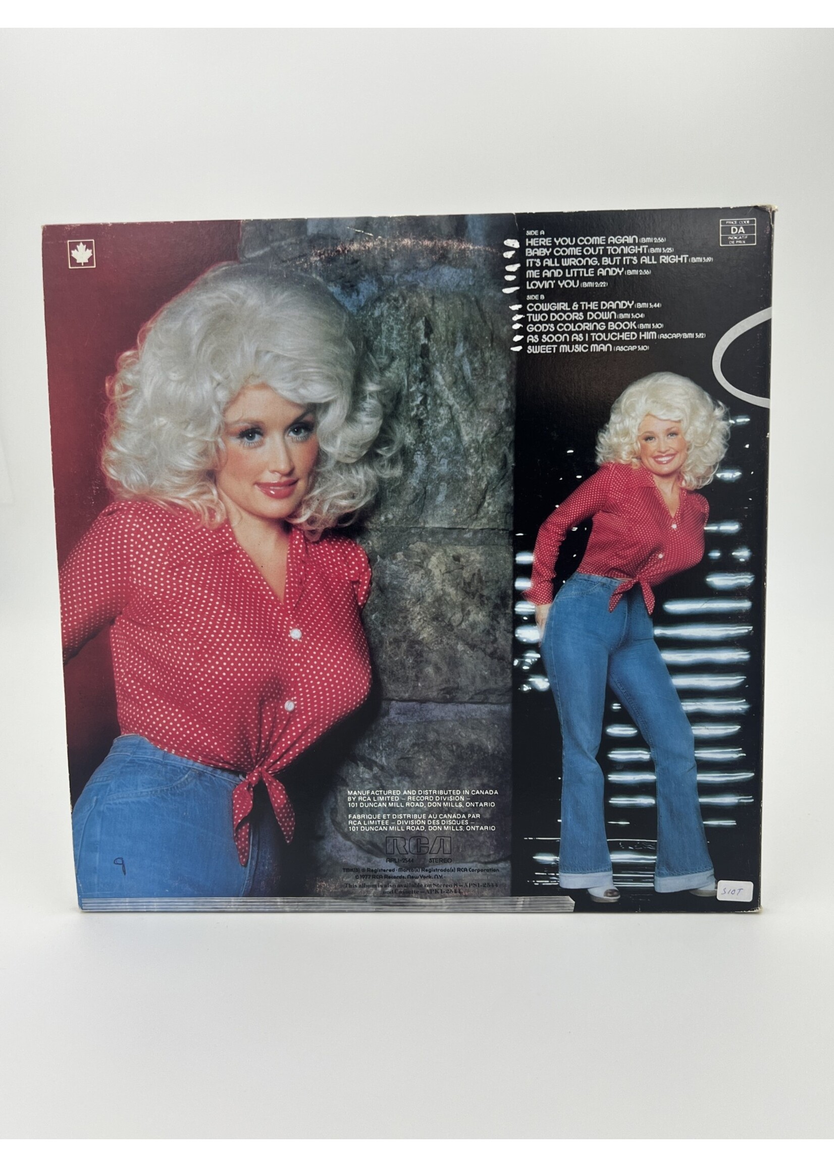 LP   Dolly Parton Here You Come Again LP Record
