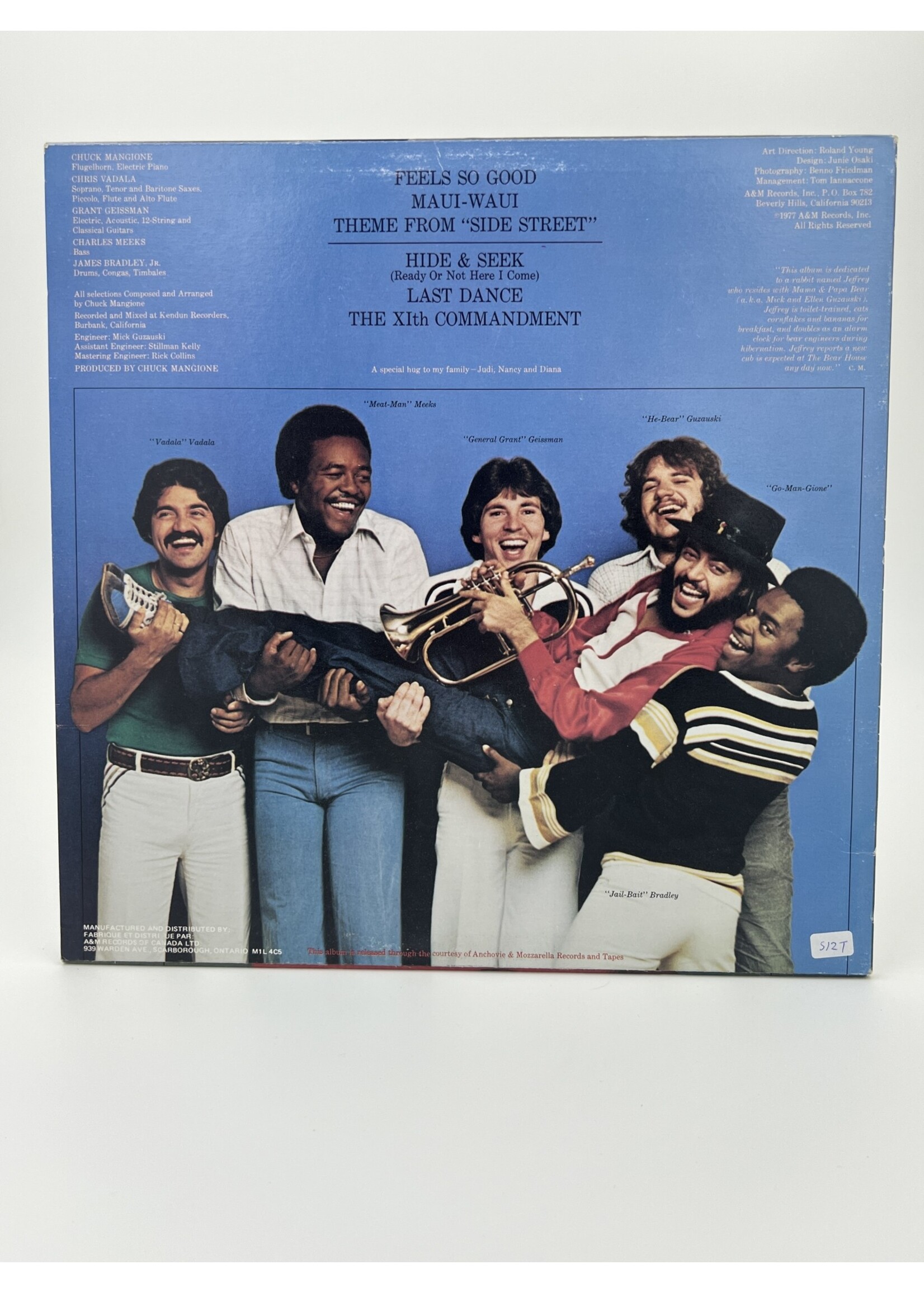 LP Chuck Mangione Feels So Good LP Record