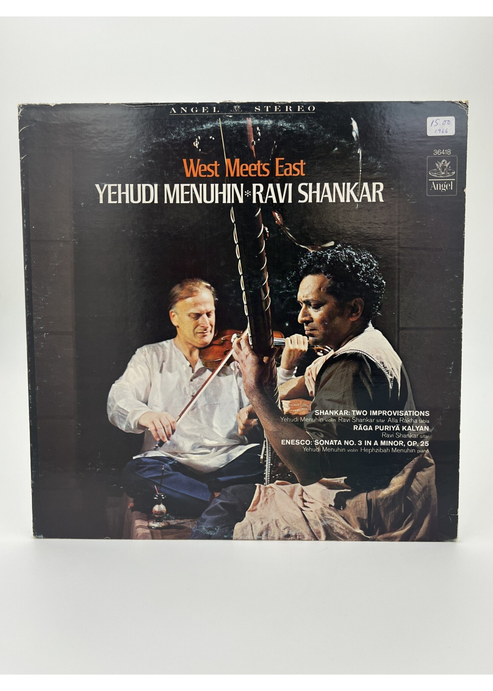 LP Yehudi Menuhin Ravi Shankar West Meets East LP Record