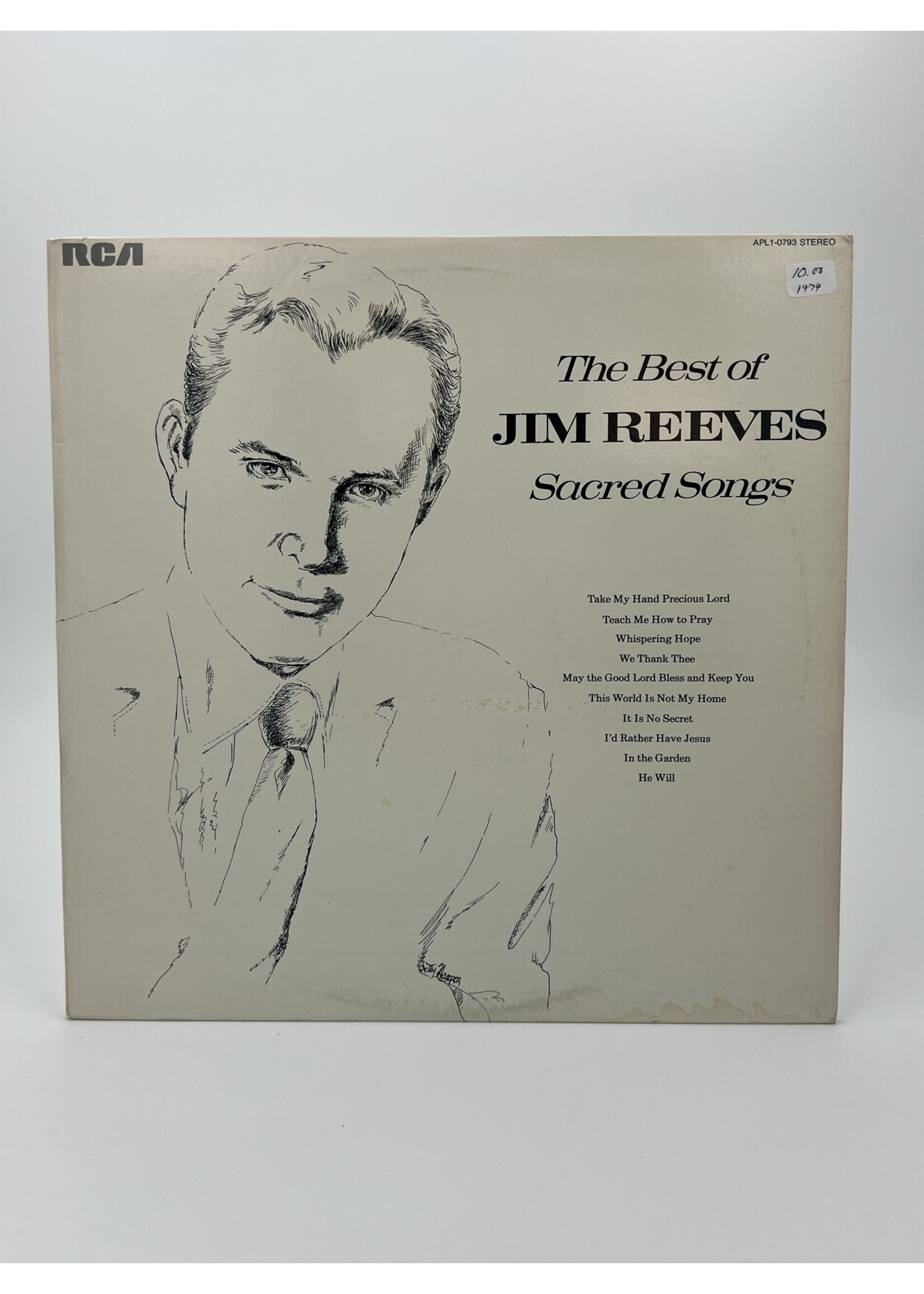 LP The Best Of Jim Reeves Sacred Songs LP Record