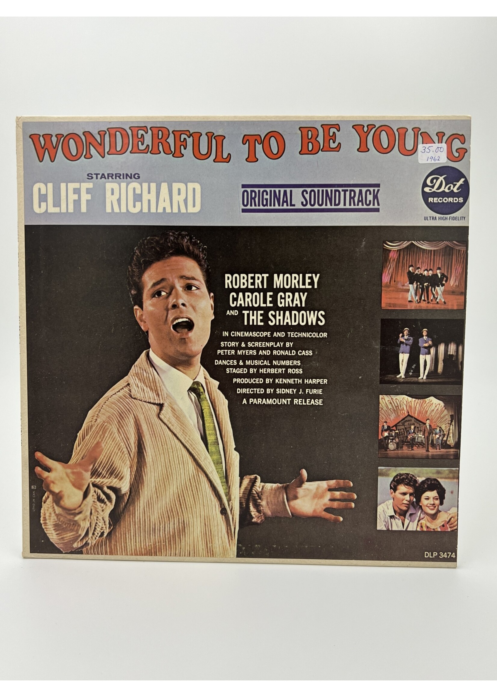 LP Cliff Richard Wonderful To Be Young Original Soundtrack LP Record
