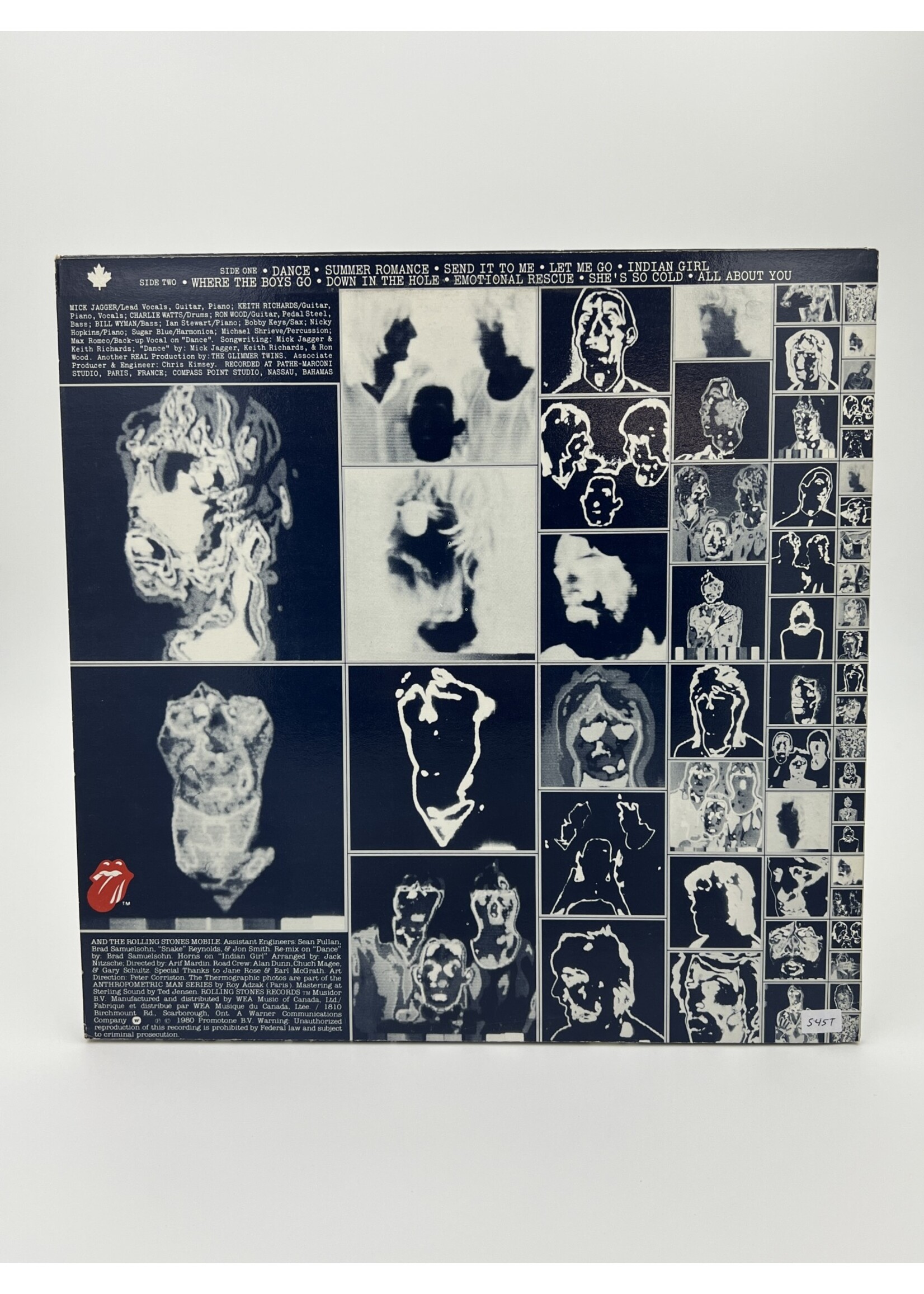 LP The Rolling Stones Emotional Rescue LP Record With Poster