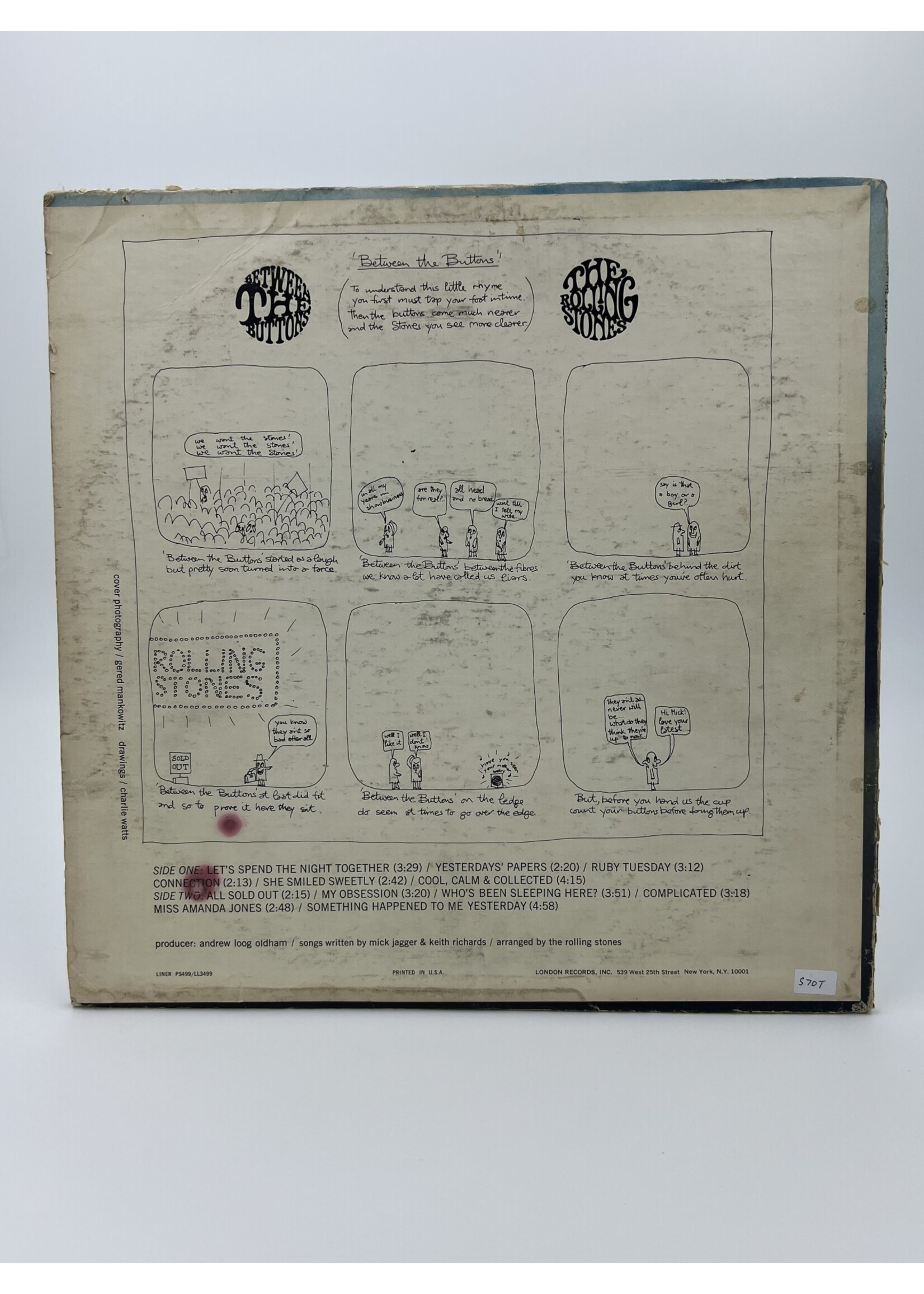 LP The Rolling Stones Between The Buttons LP Record
