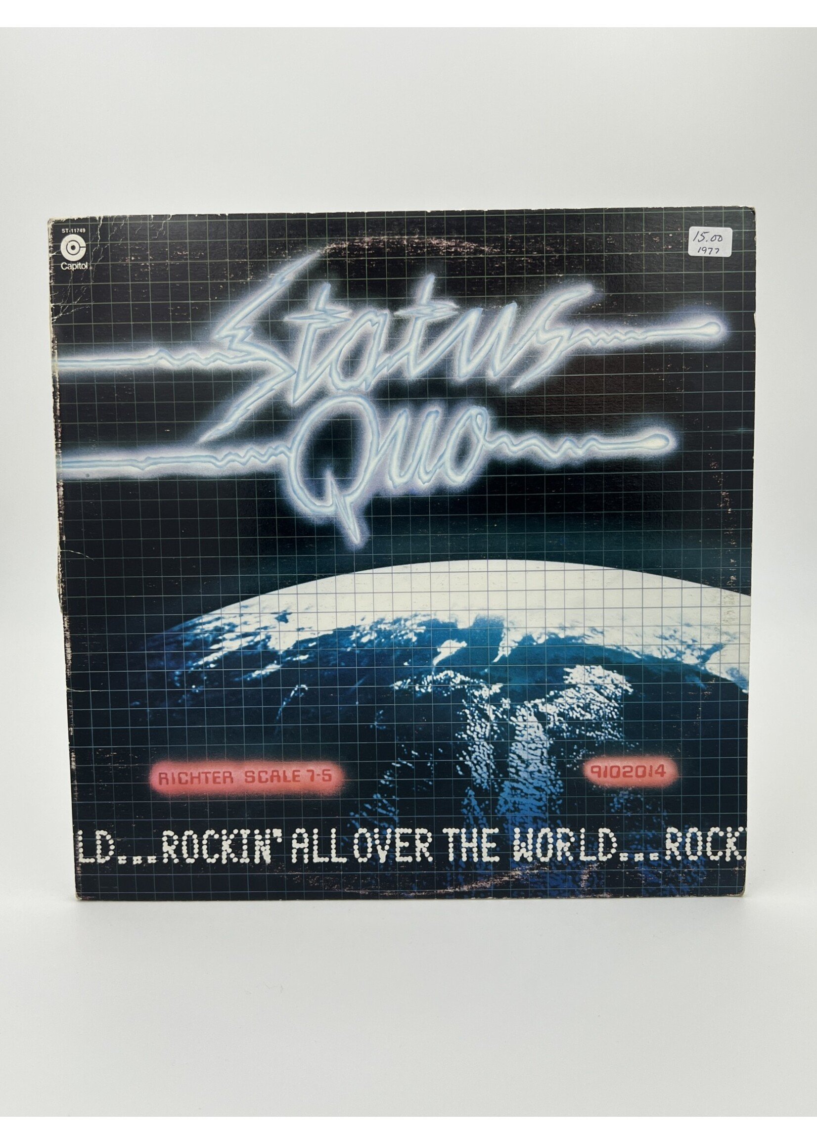 LP Status Quo Rockin All Over The World LP Record