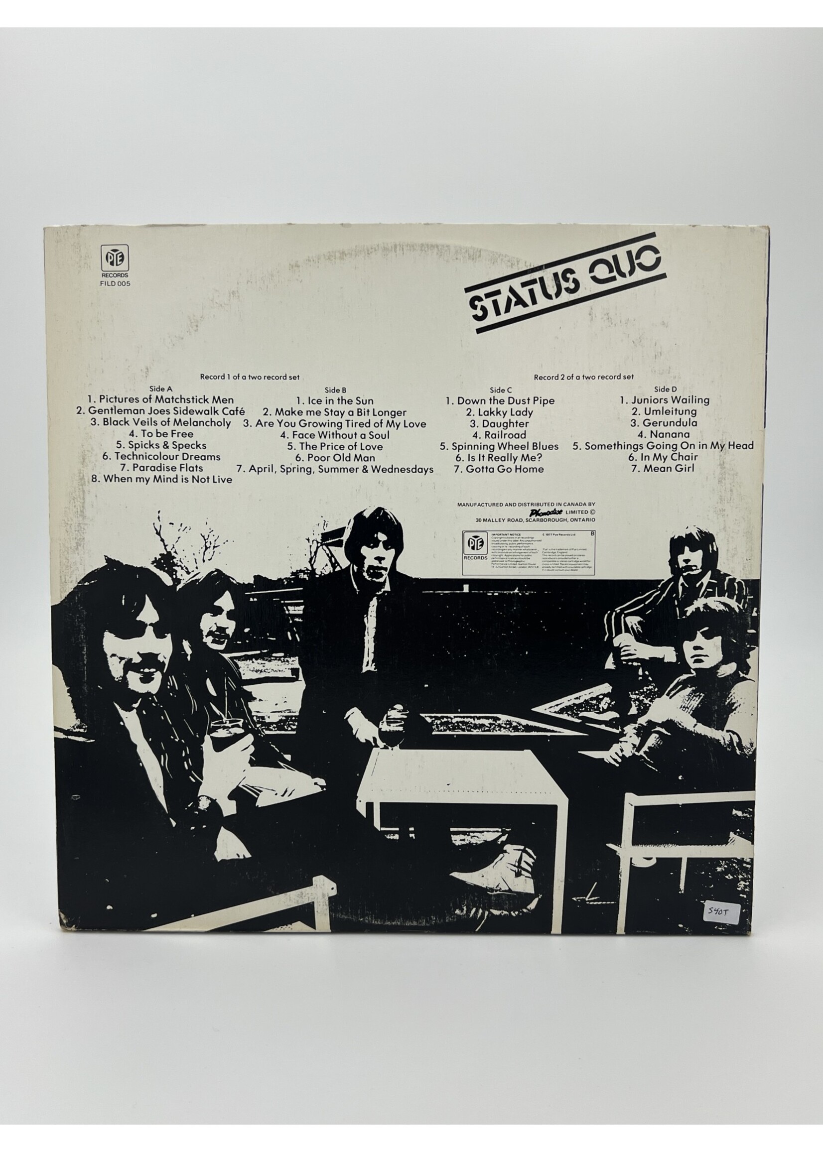 LP Status Quo The File Series 2 LP Record