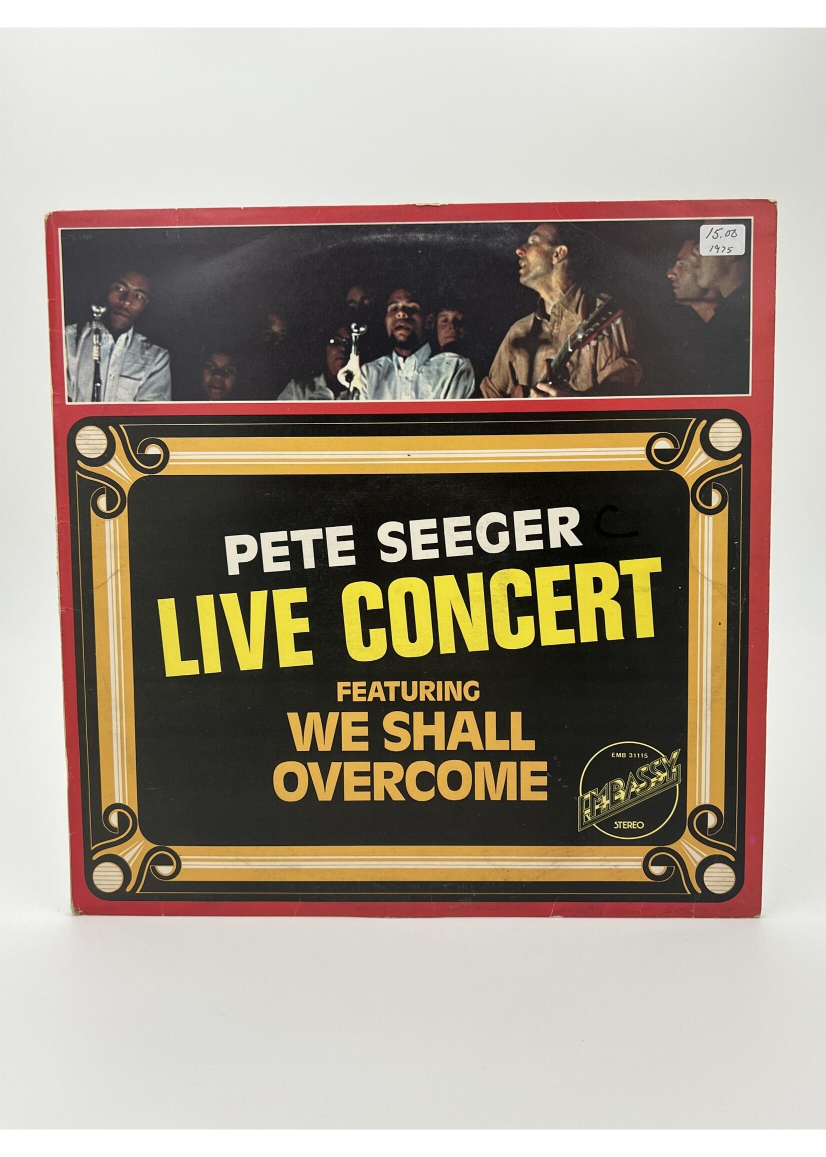 LP Pete Seeger Live Concert LP Record