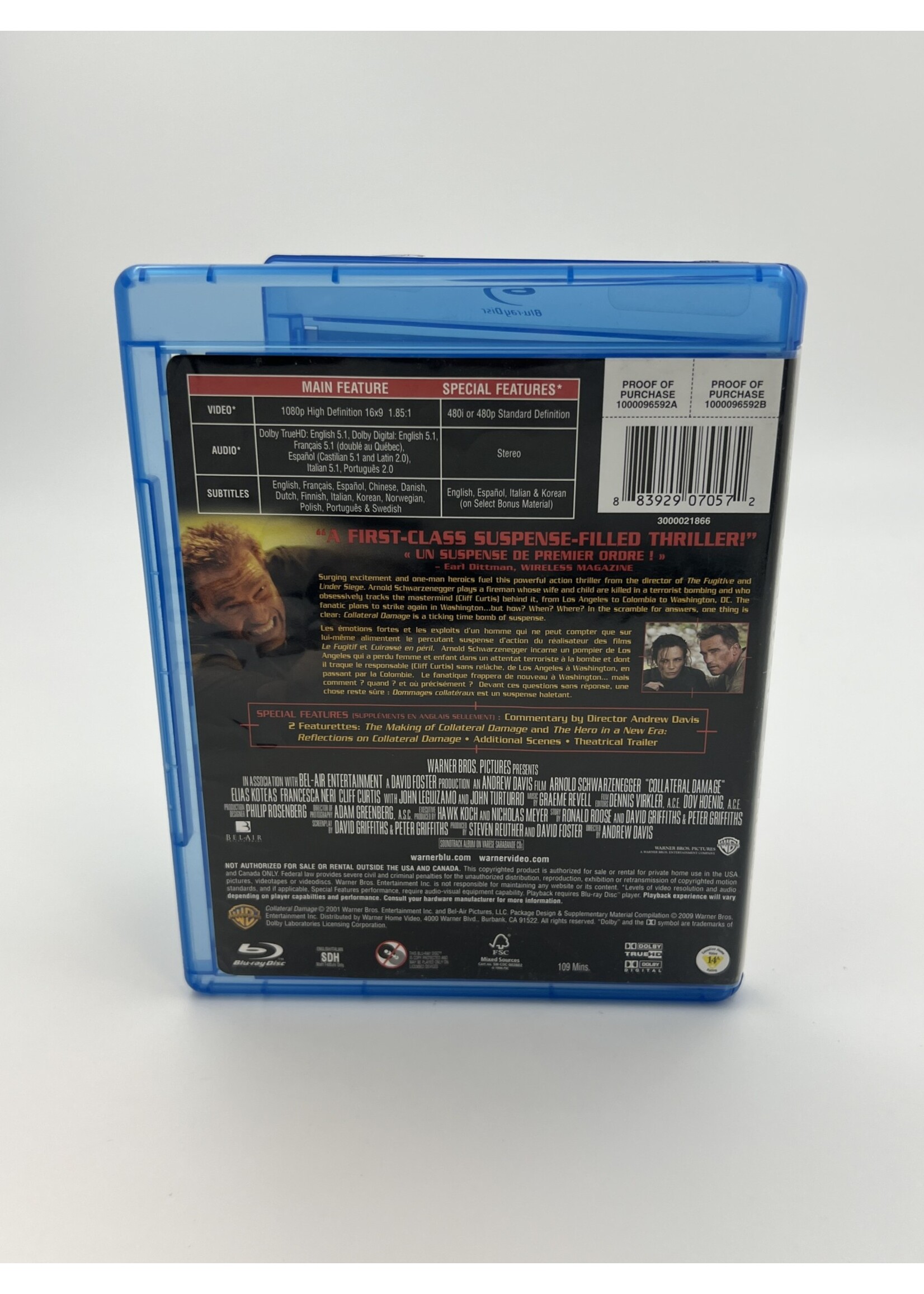 Bluray Collateral Damage Bluray