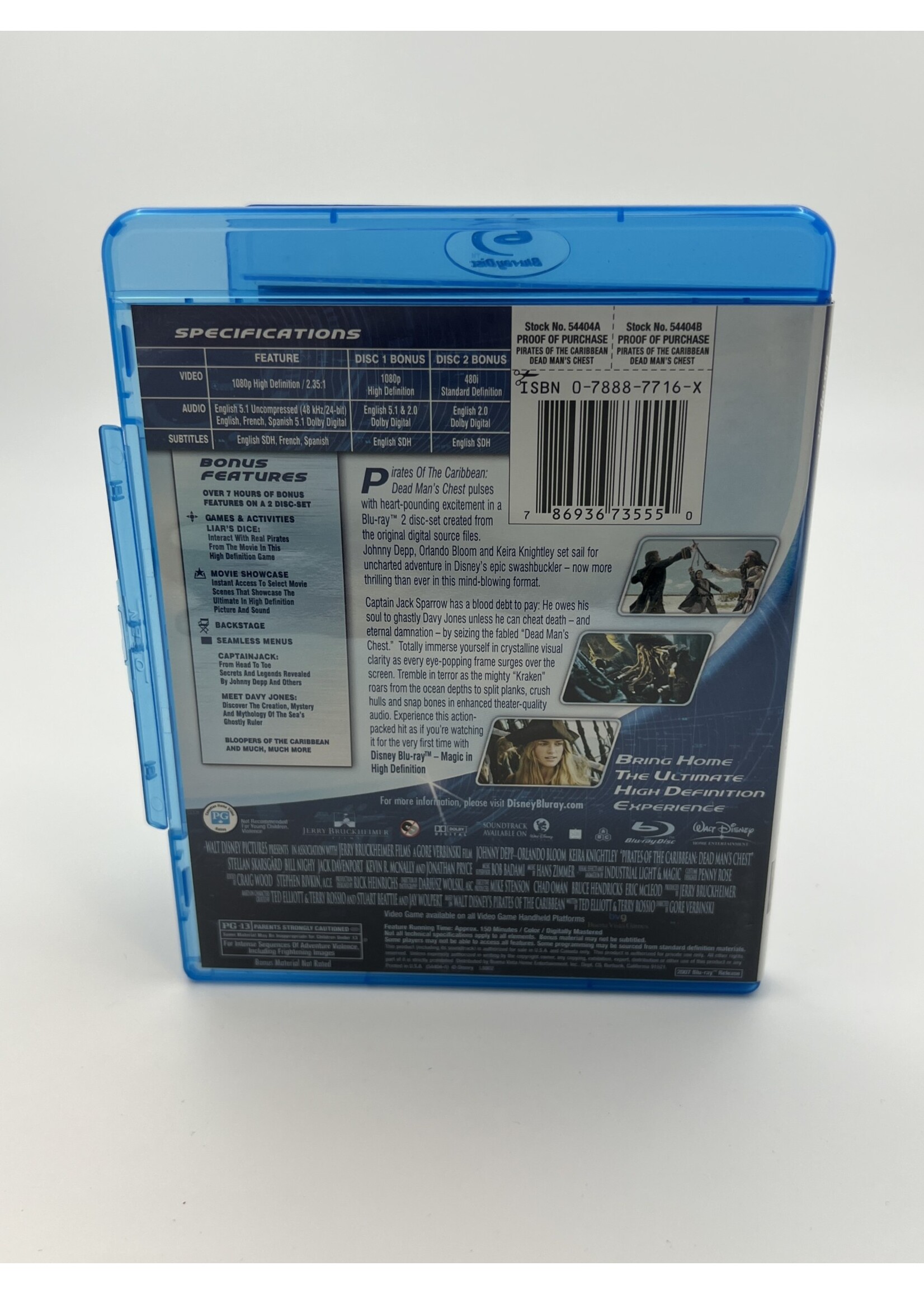 Bluray Pirates Of The Caribbean Dead Mans Chest Bluray