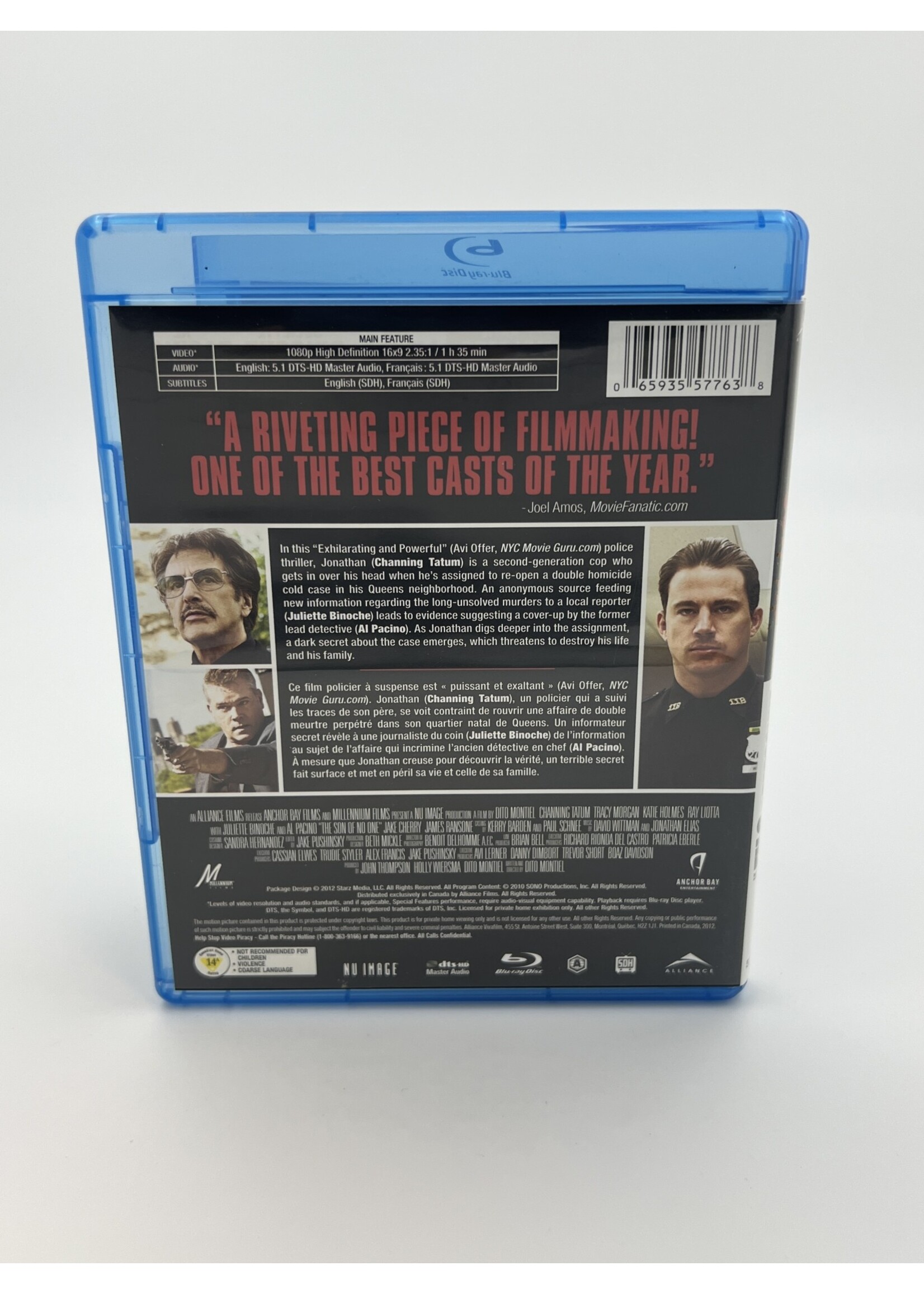 Bluray   The Son Of No One Bluray
