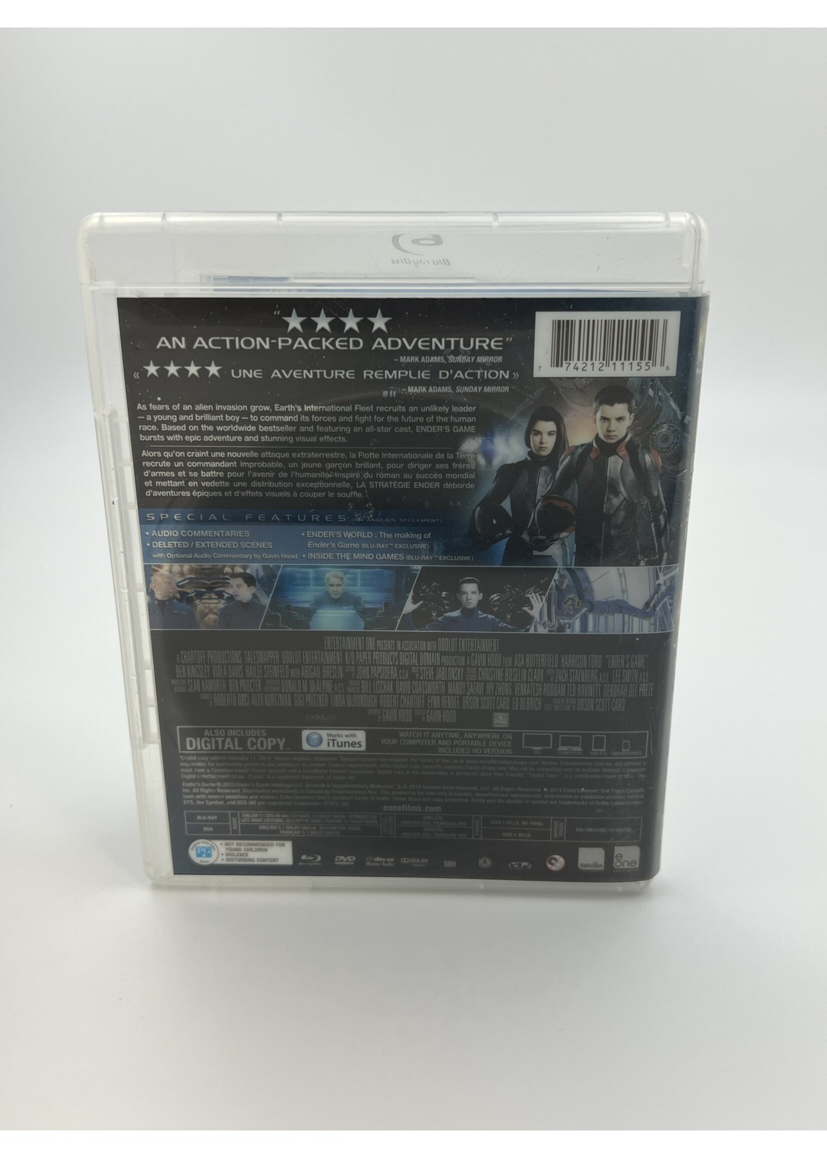 Bluray Enders Game Bluray