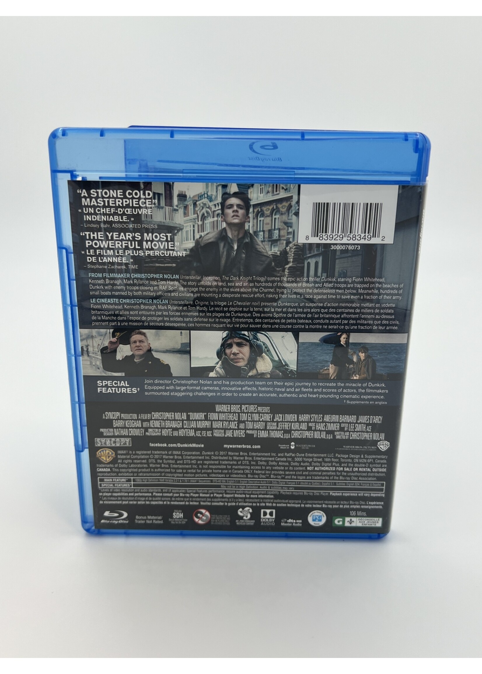 Bluray Dunkirk Bluray