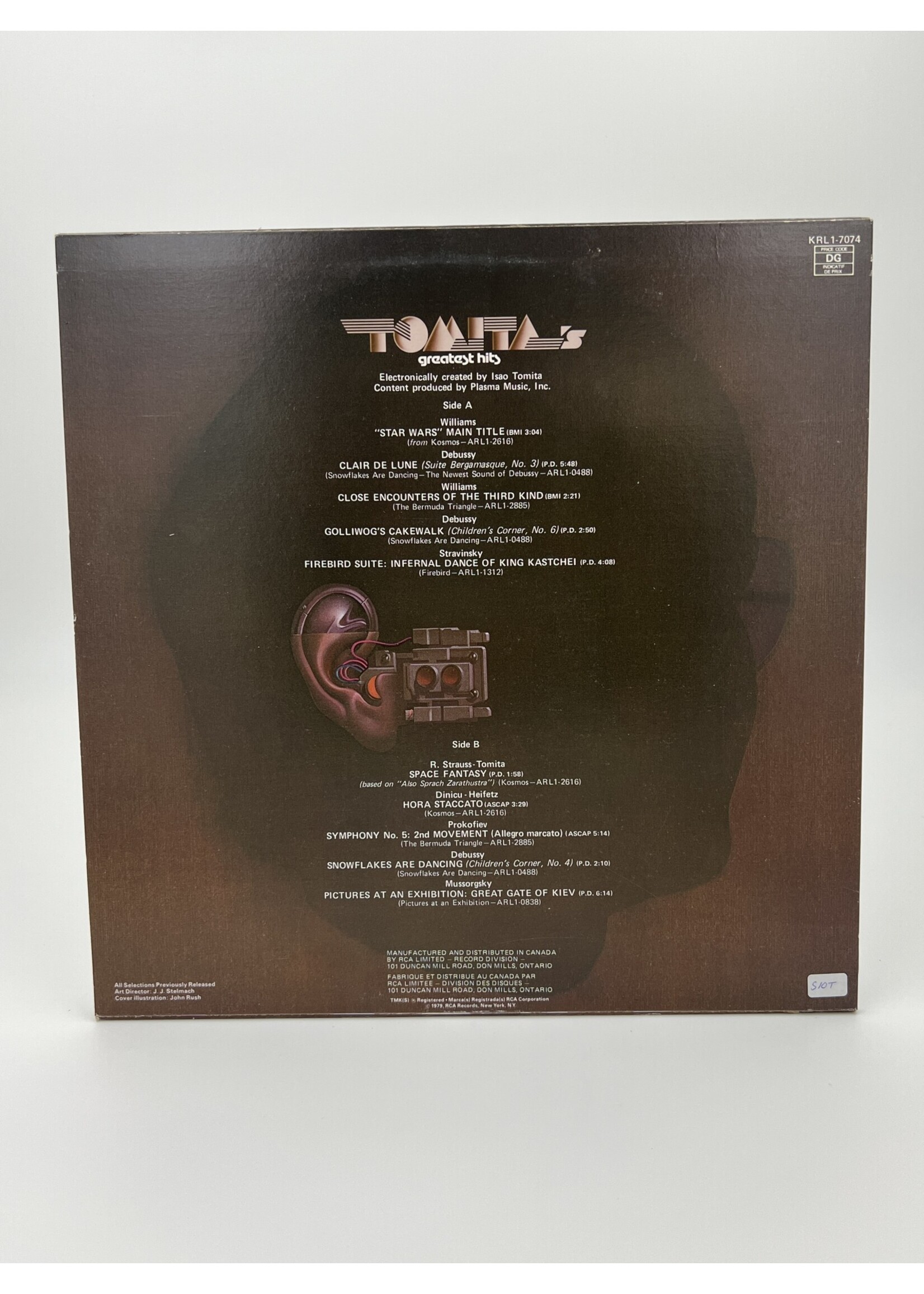 LP Isao Tomita Tomitas Greatest Hits LP Record