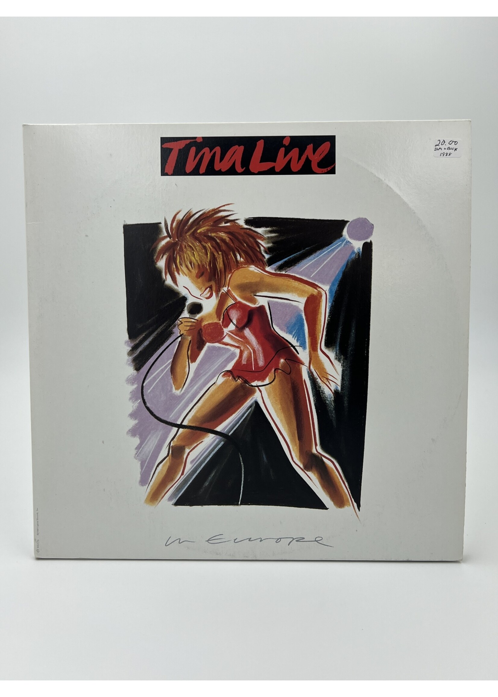 LP   Tina Turner Live In Europe 2 LP And Book Record