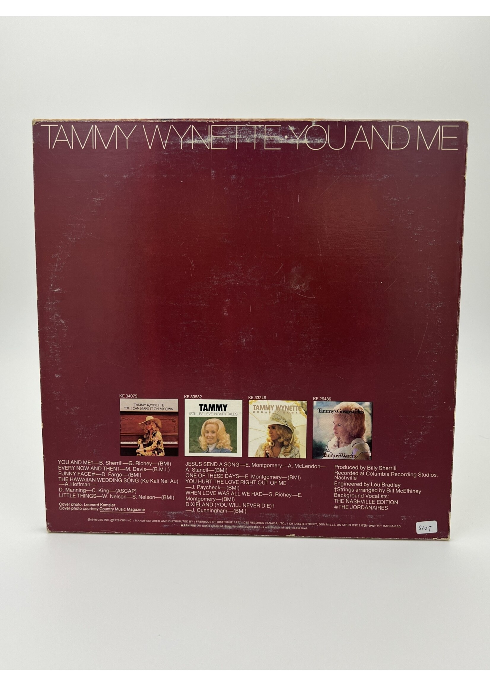 LP   Tammy Wynette You And Me LP Record