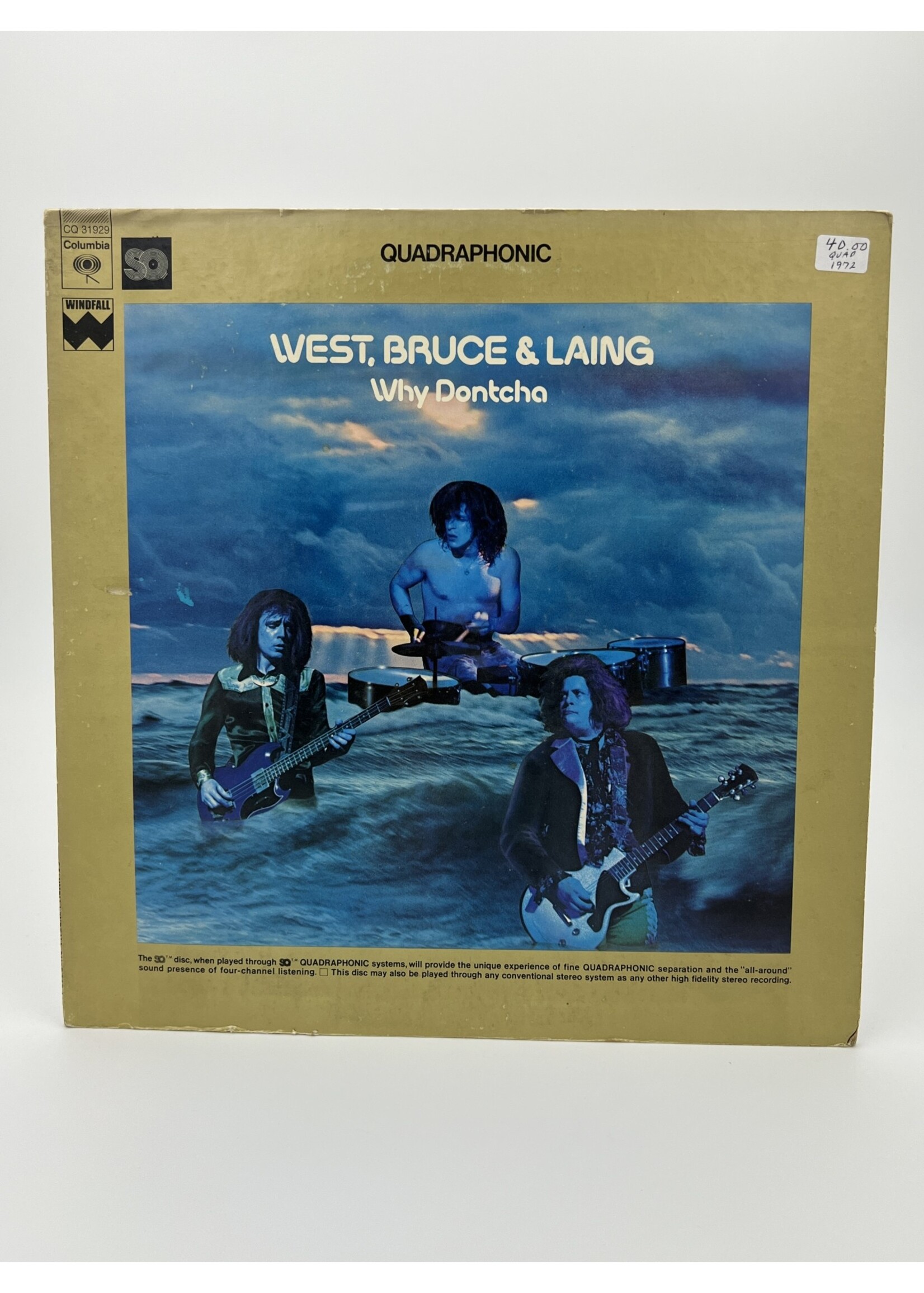 LP   West Bruce And Laing Why Dontcha Quadraphonic LP Record
