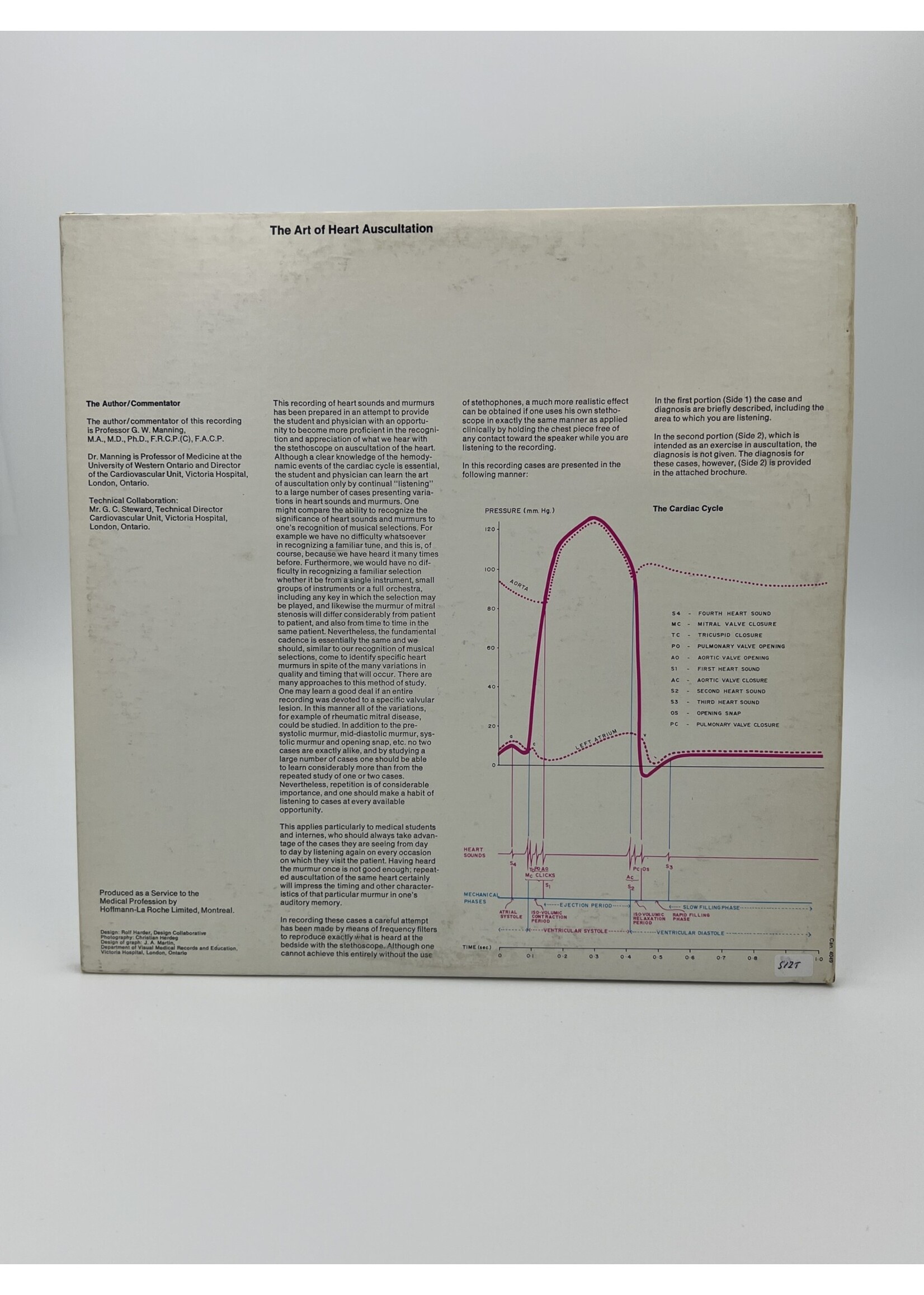 LP   The Art Of Heart Auscultation Medical Science LP Record