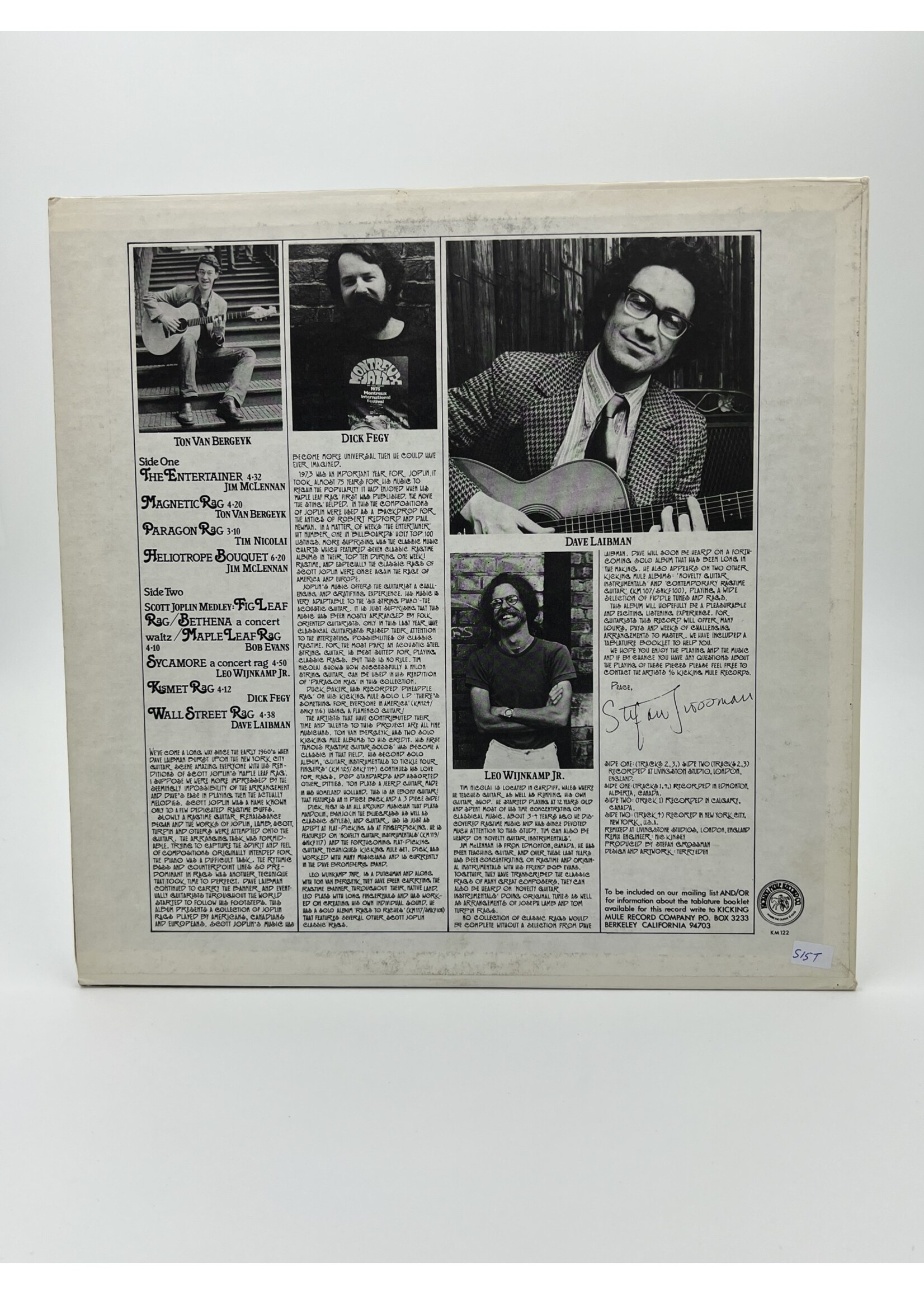 LP   The Entertainer The Classic Rags Of Scott Joplin LP Record