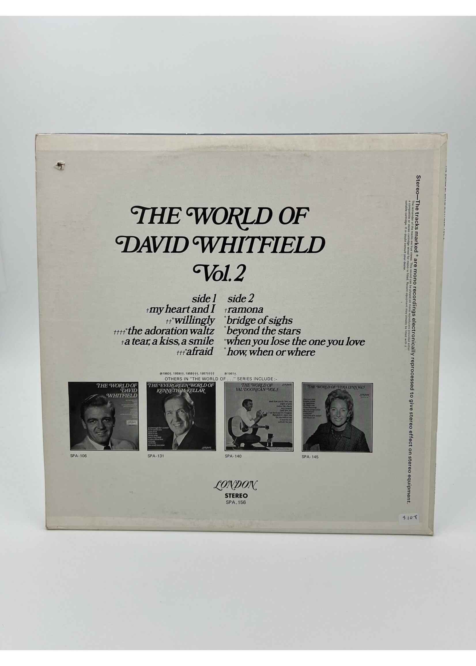 LP The World Of David Whitfield Volume 2 LP Record