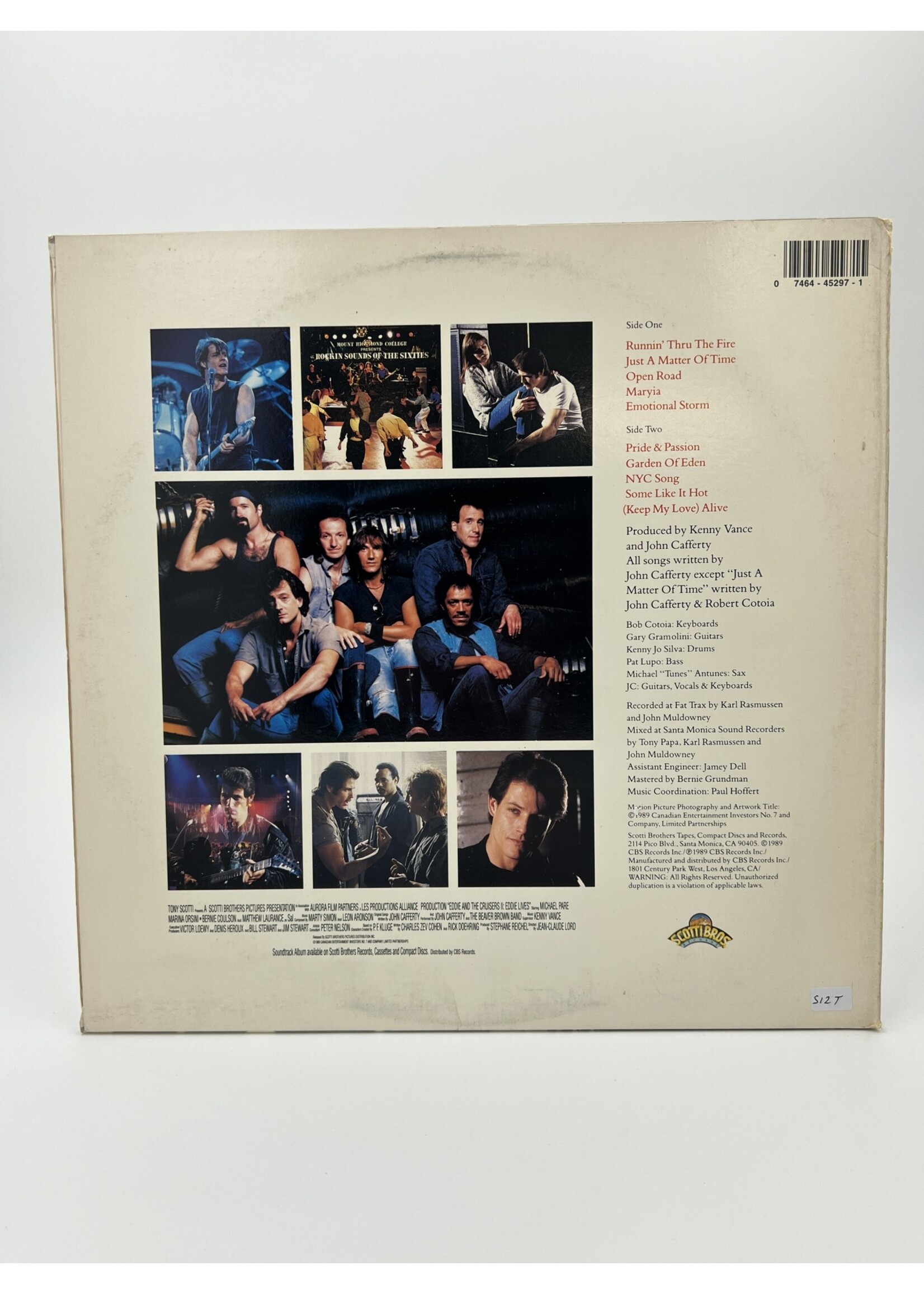LP   Eddie And The Cruisers 2 Eddie Lives Original Soundtrack LP Record