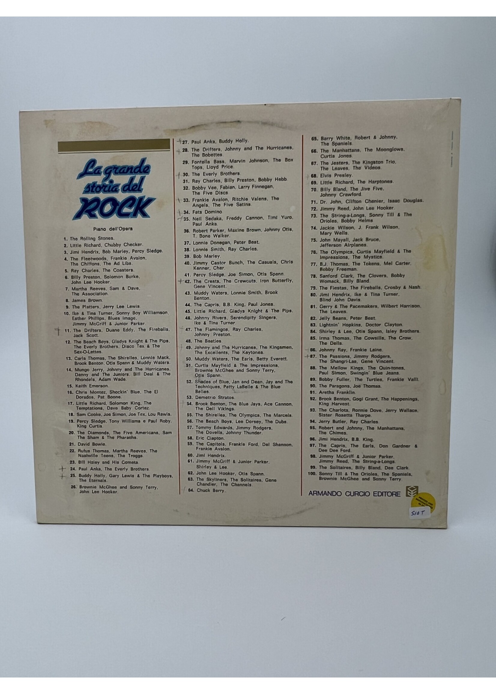 LP   La Grande Storia Del Rock Volume 4 LP Record