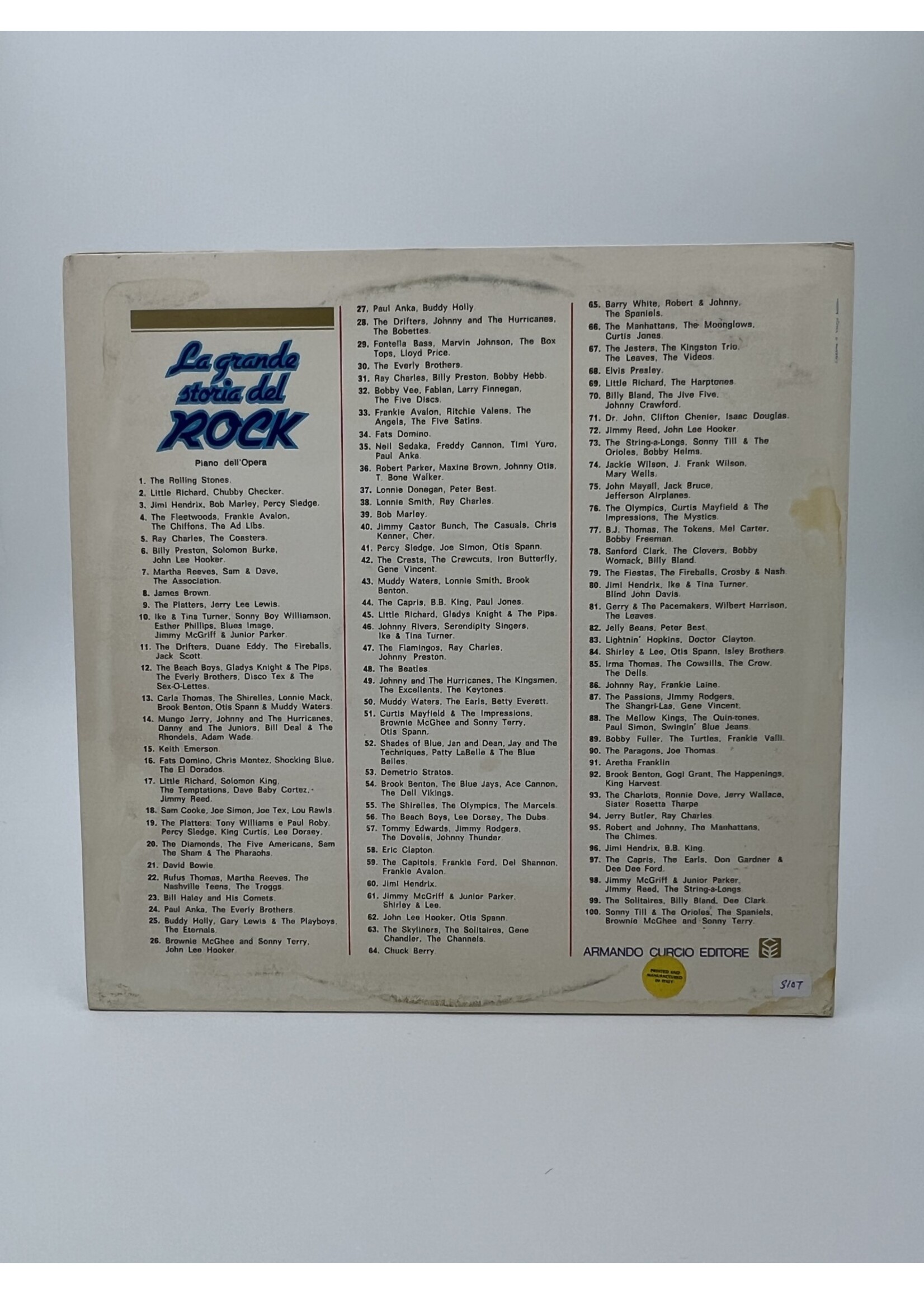 LP   La Grande Storia Del Rock Volume 16 LP Record