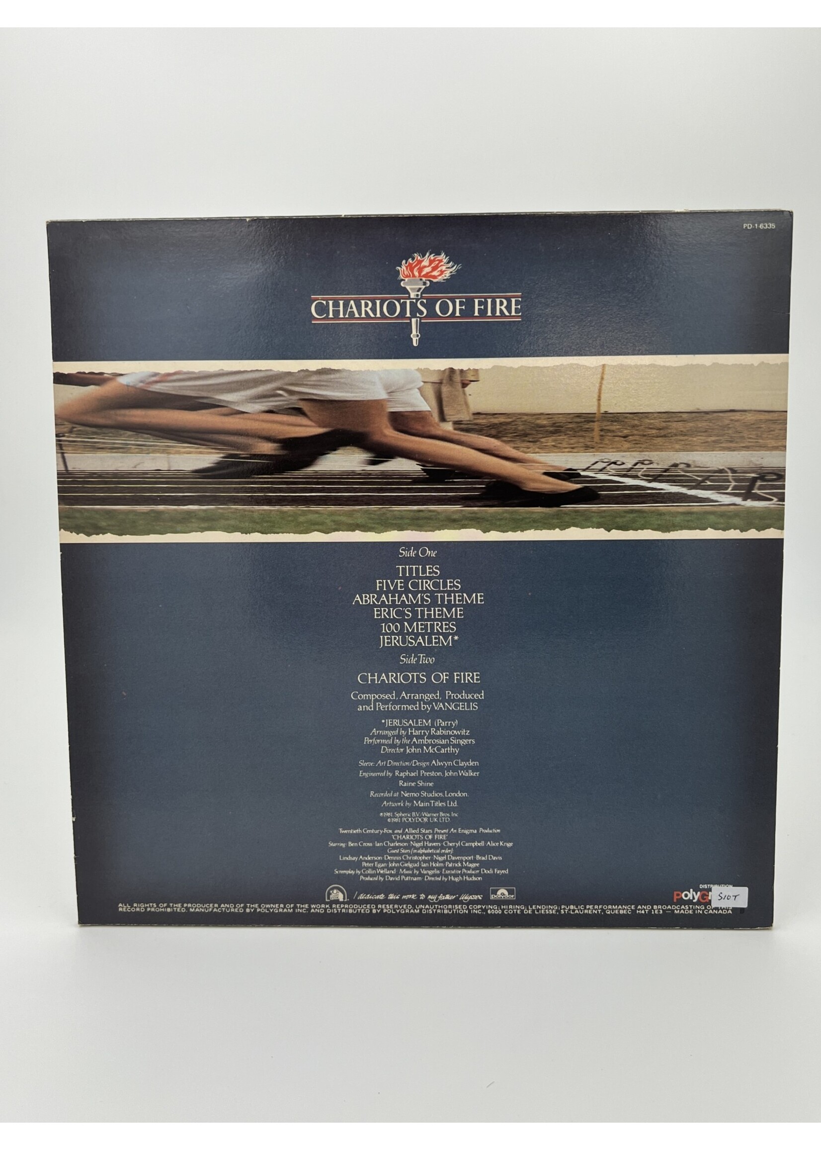 LP   Chariots Of Fire Music From The Original Soundtrack LP Record